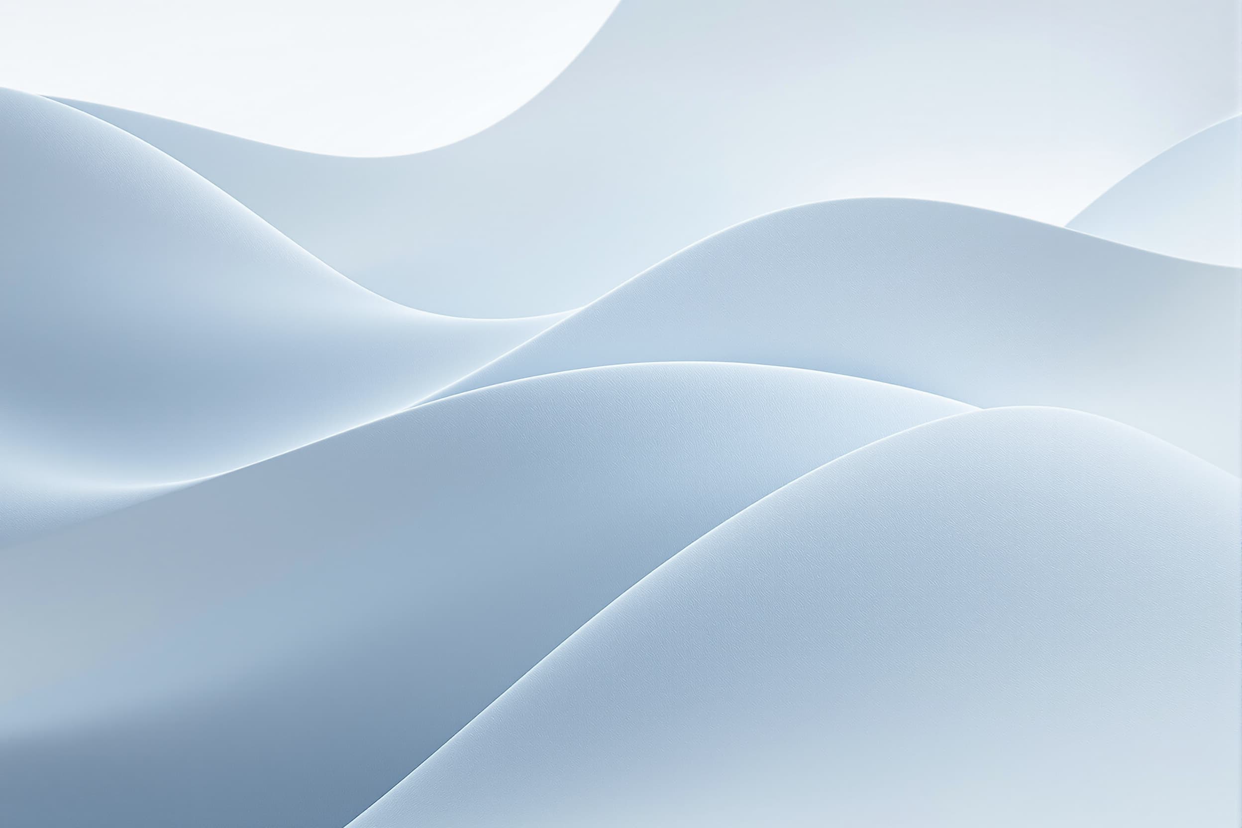 Serene Abstract Curves in Soft Blues