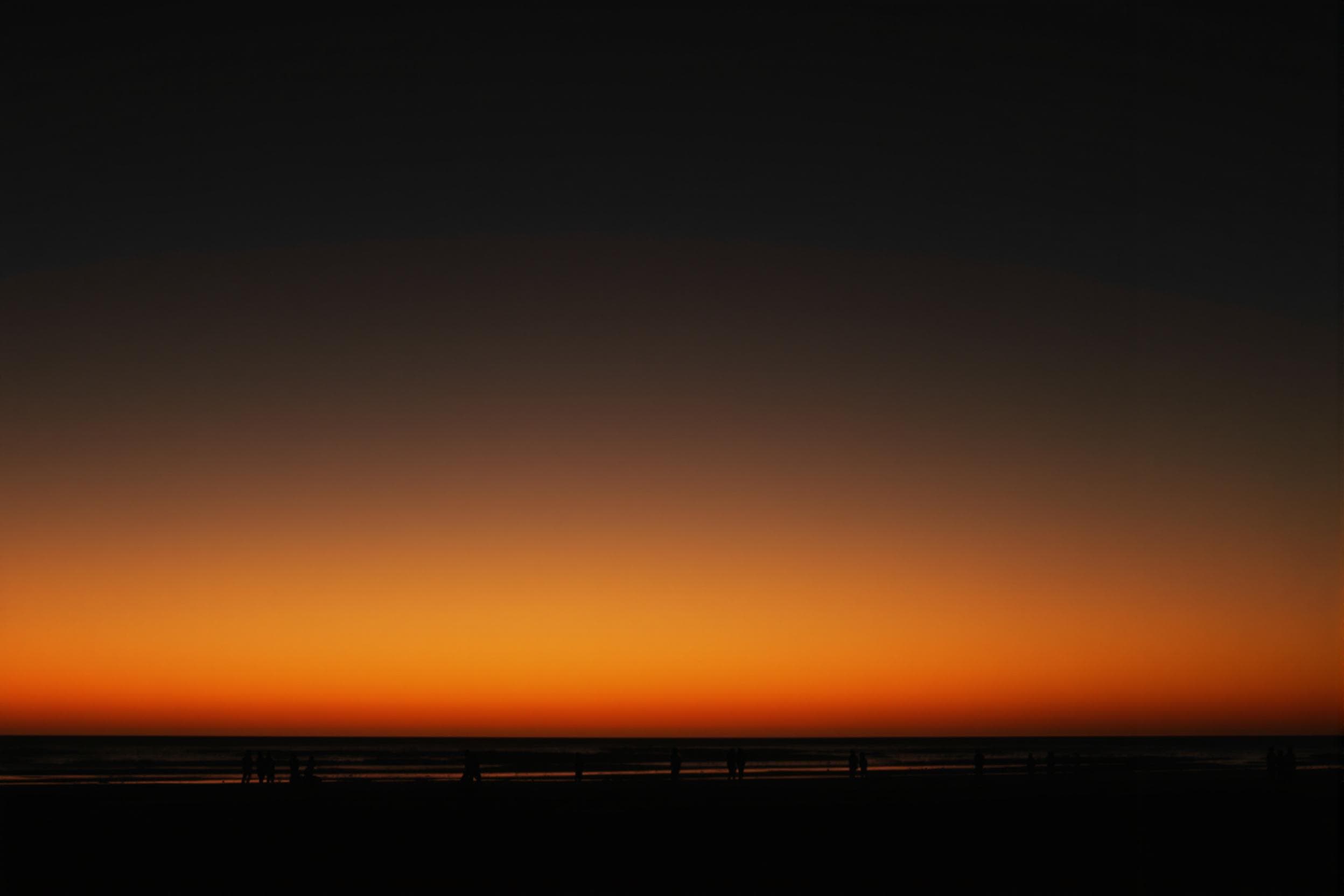 Tranquil Sunset Beach Walk