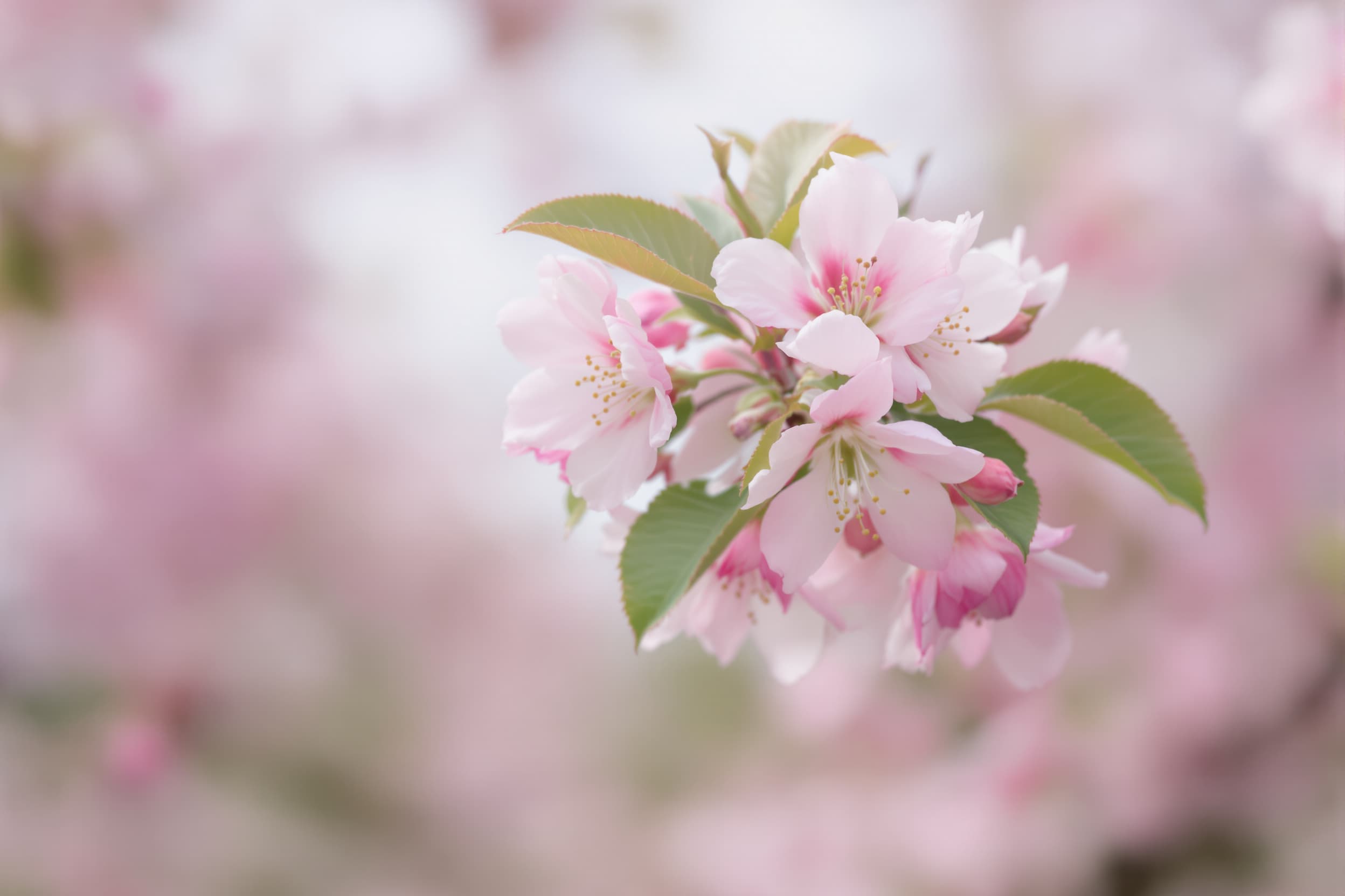 Serene Apple Blossom Close-Up