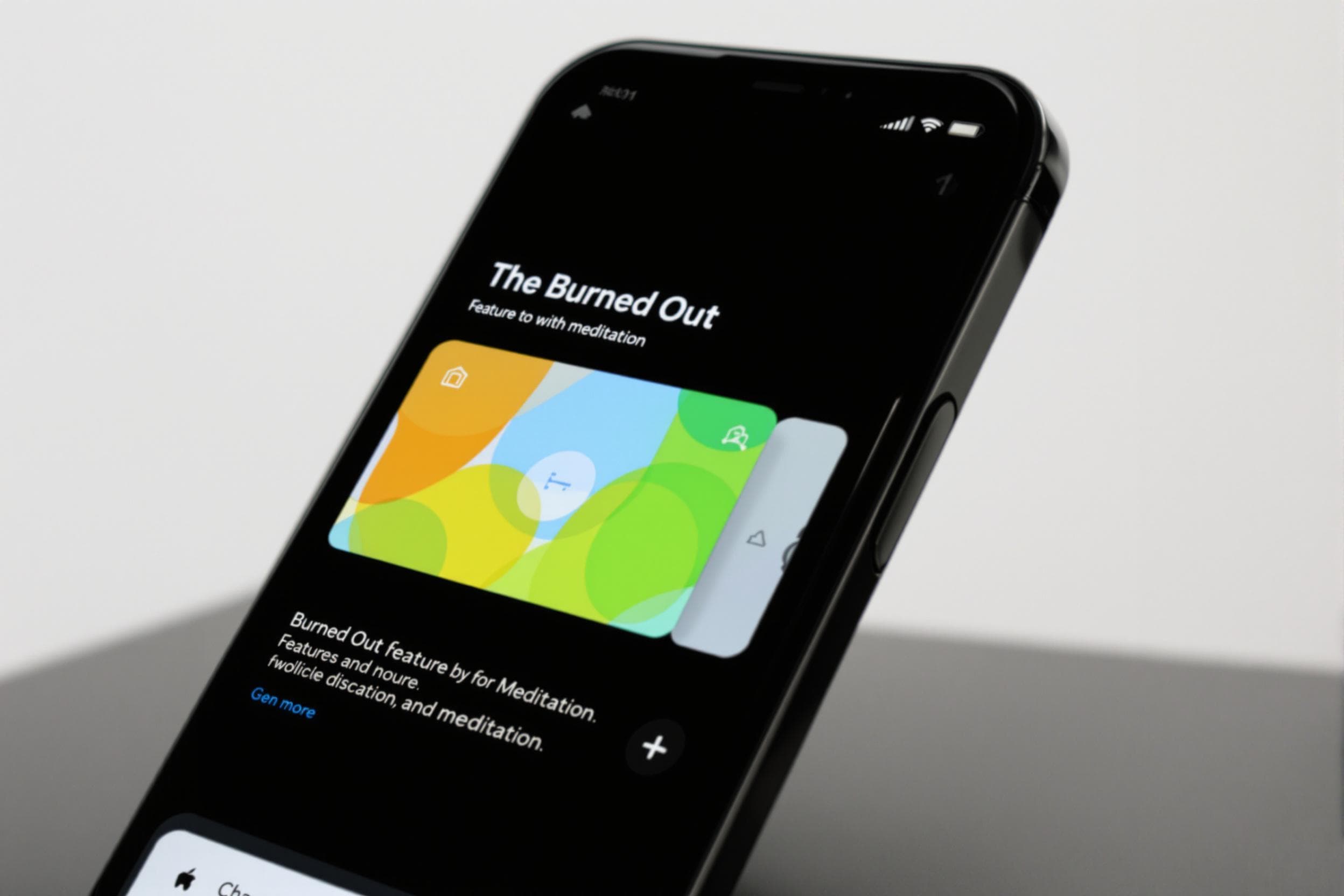 Mindfulness App on Smartphone