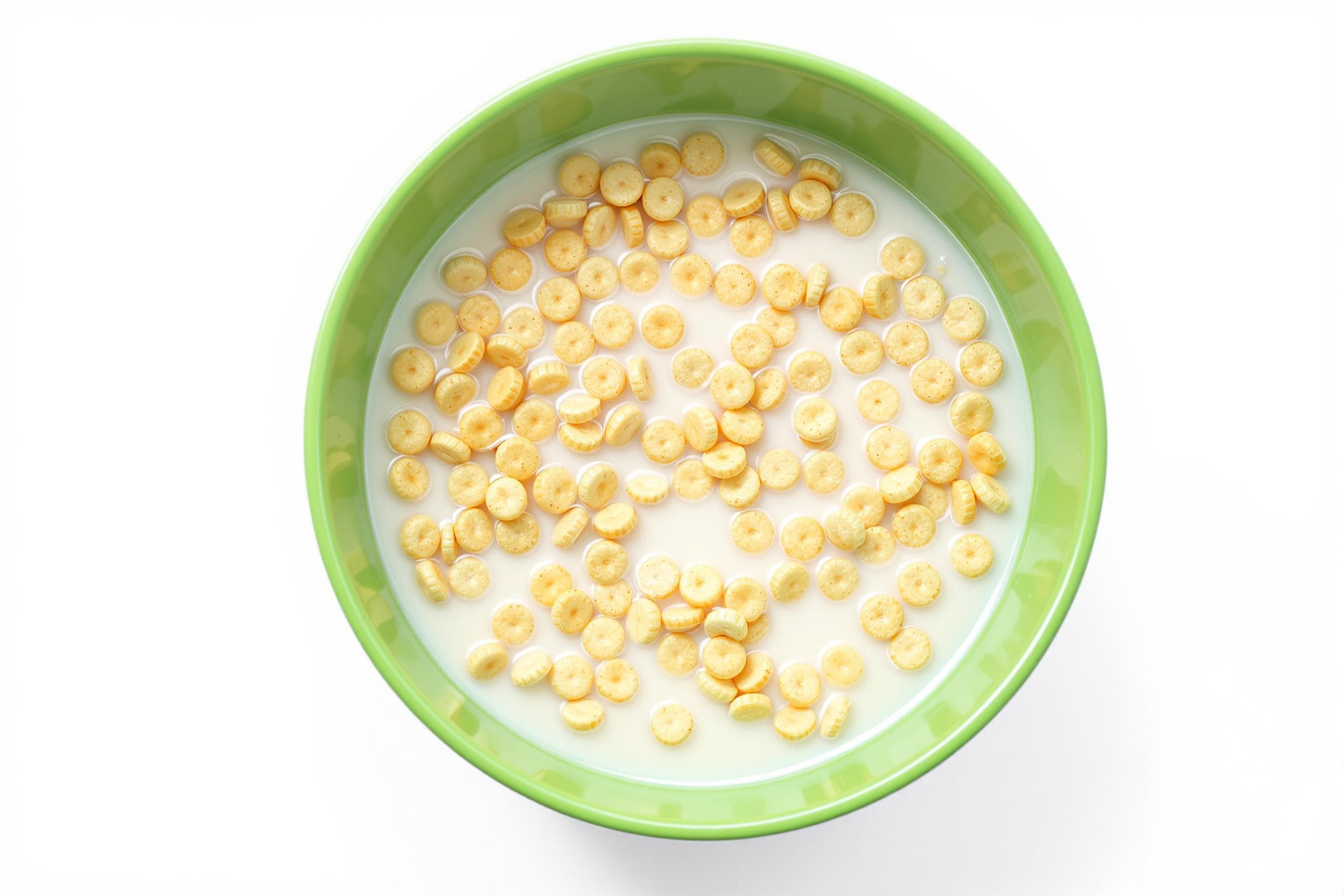 Fresh Cereal in Vibrant Bowl