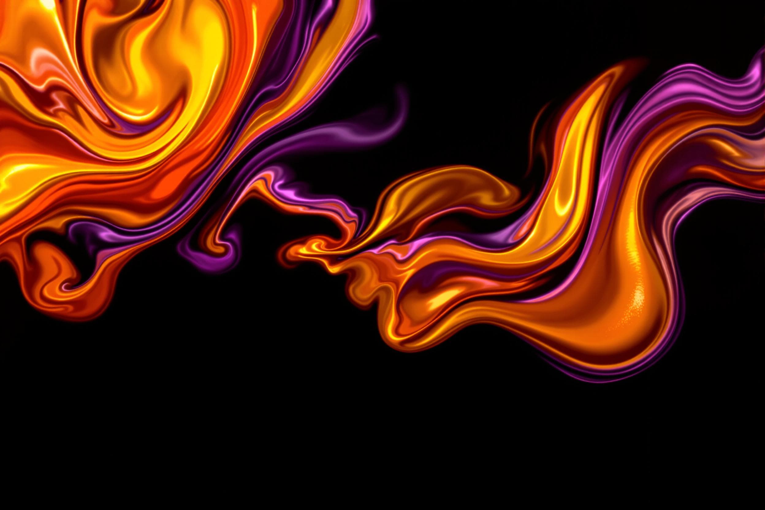 Vibrant Fluid Abstract Shapes