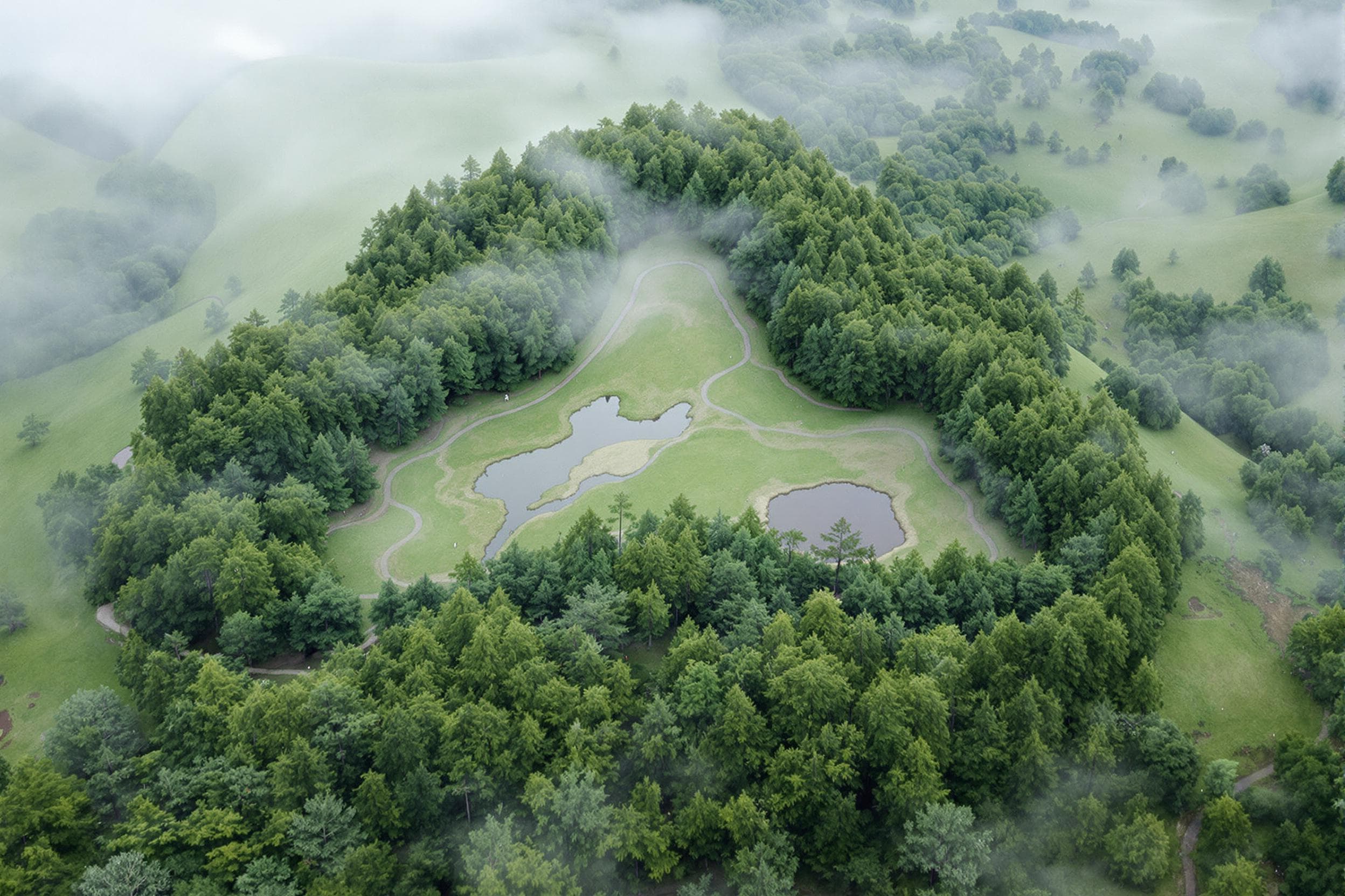 Tranquil Triangle Forest