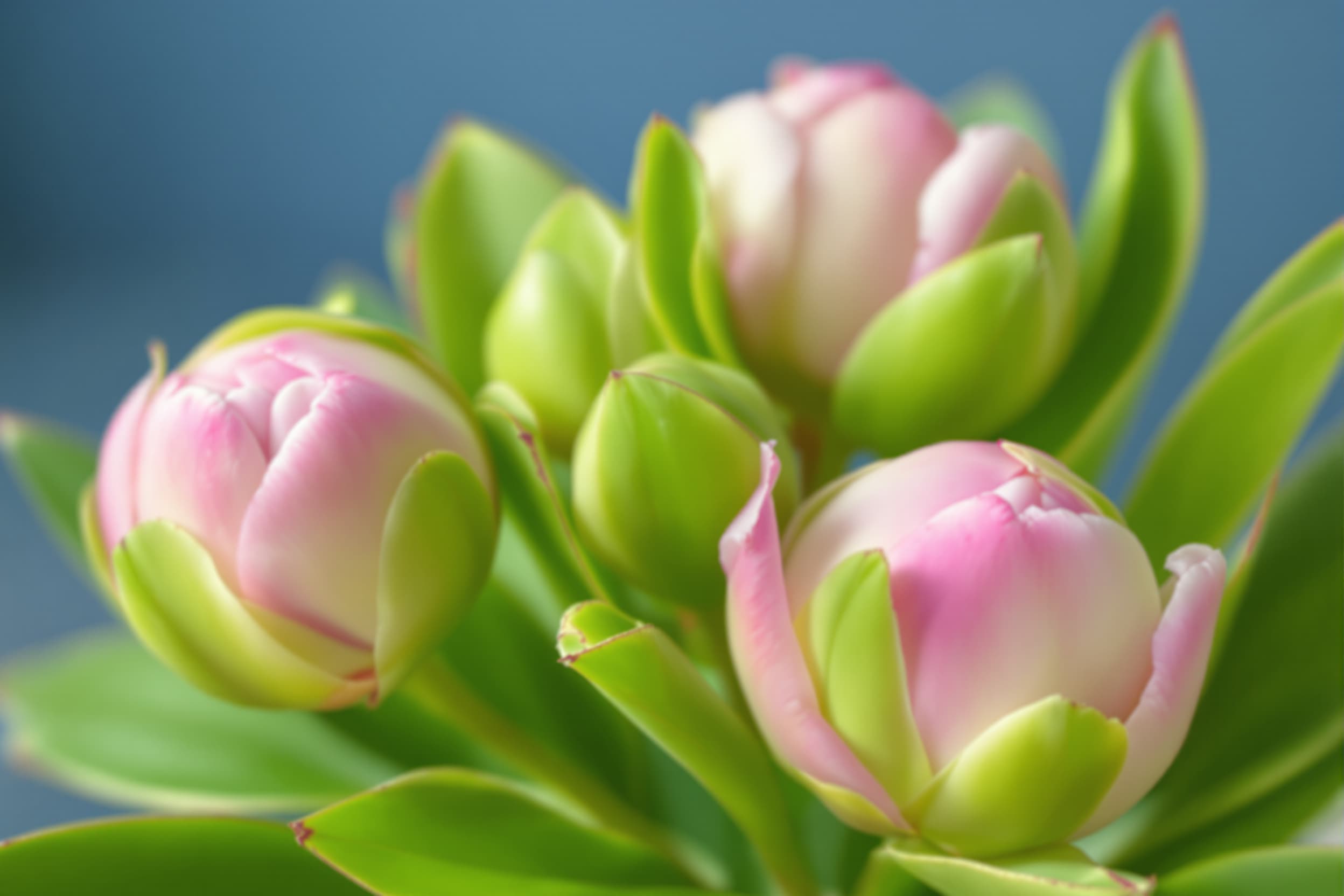 Serene Peony Buds in Soft Focus