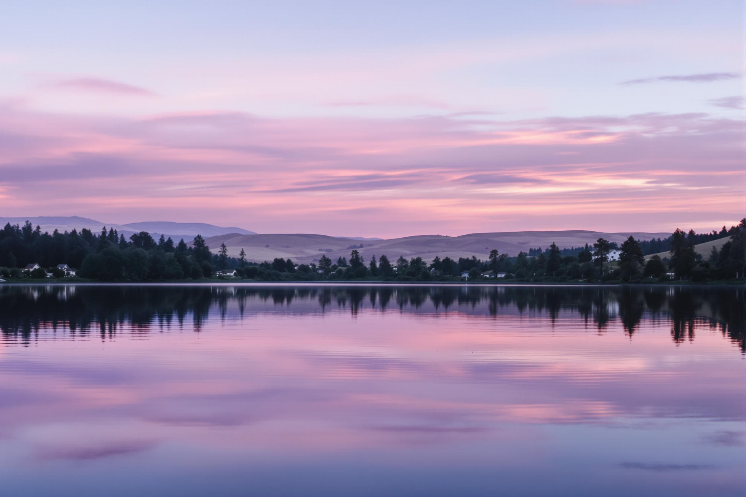 Dawn Serenity at Tranquil Lake