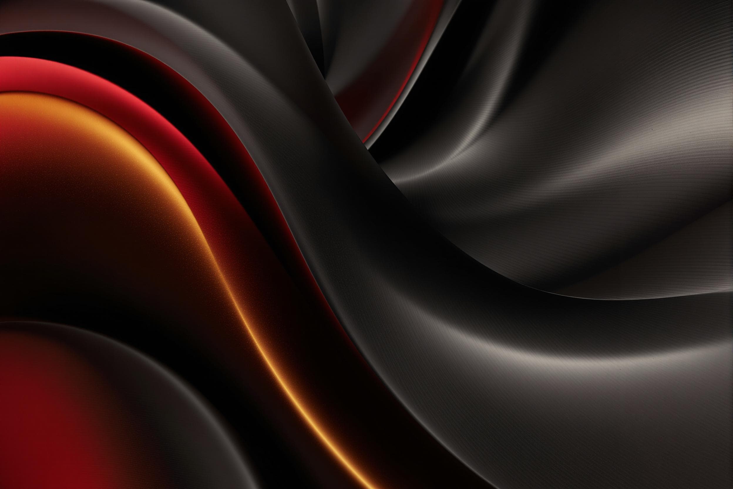 Elegant Abstract Curves in Deep Hues