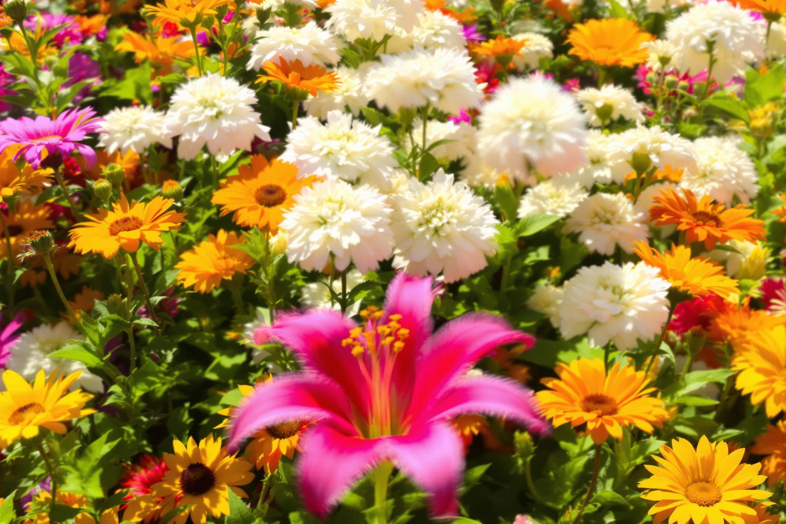 Dreamy Spring Flower Garden