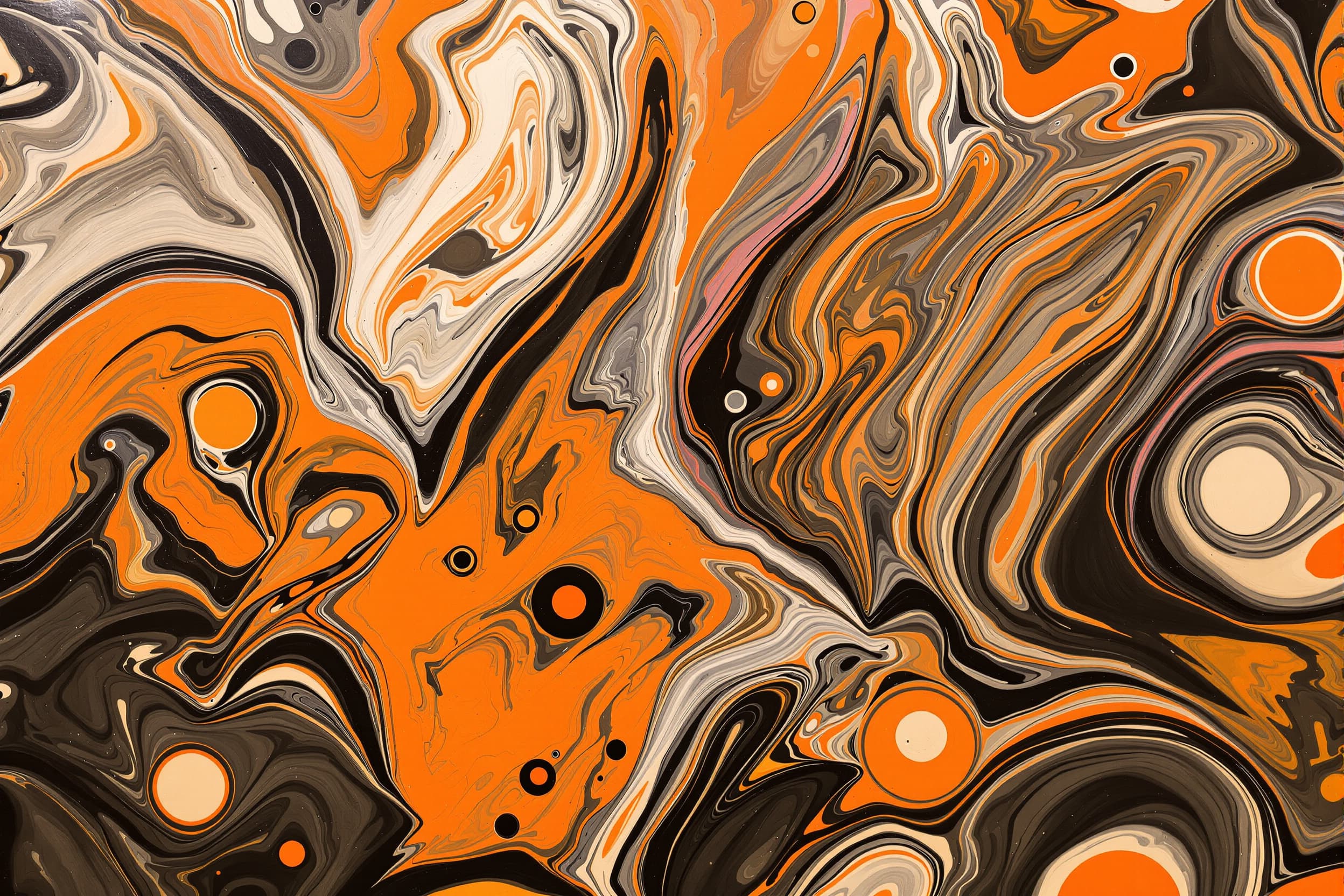 Vibrant Abstract Fluid Painting