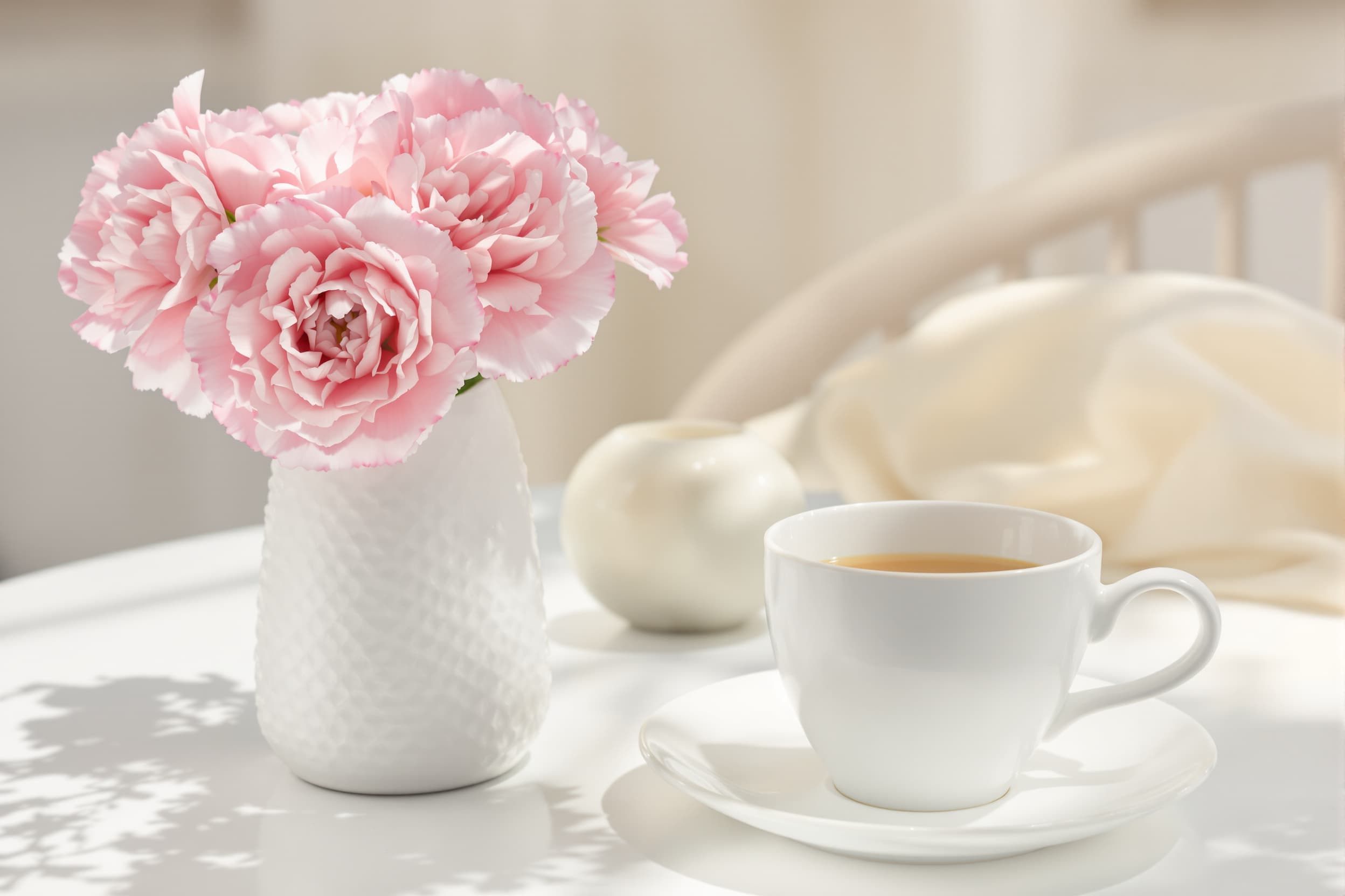 Serene Pink Carnation Arrangement