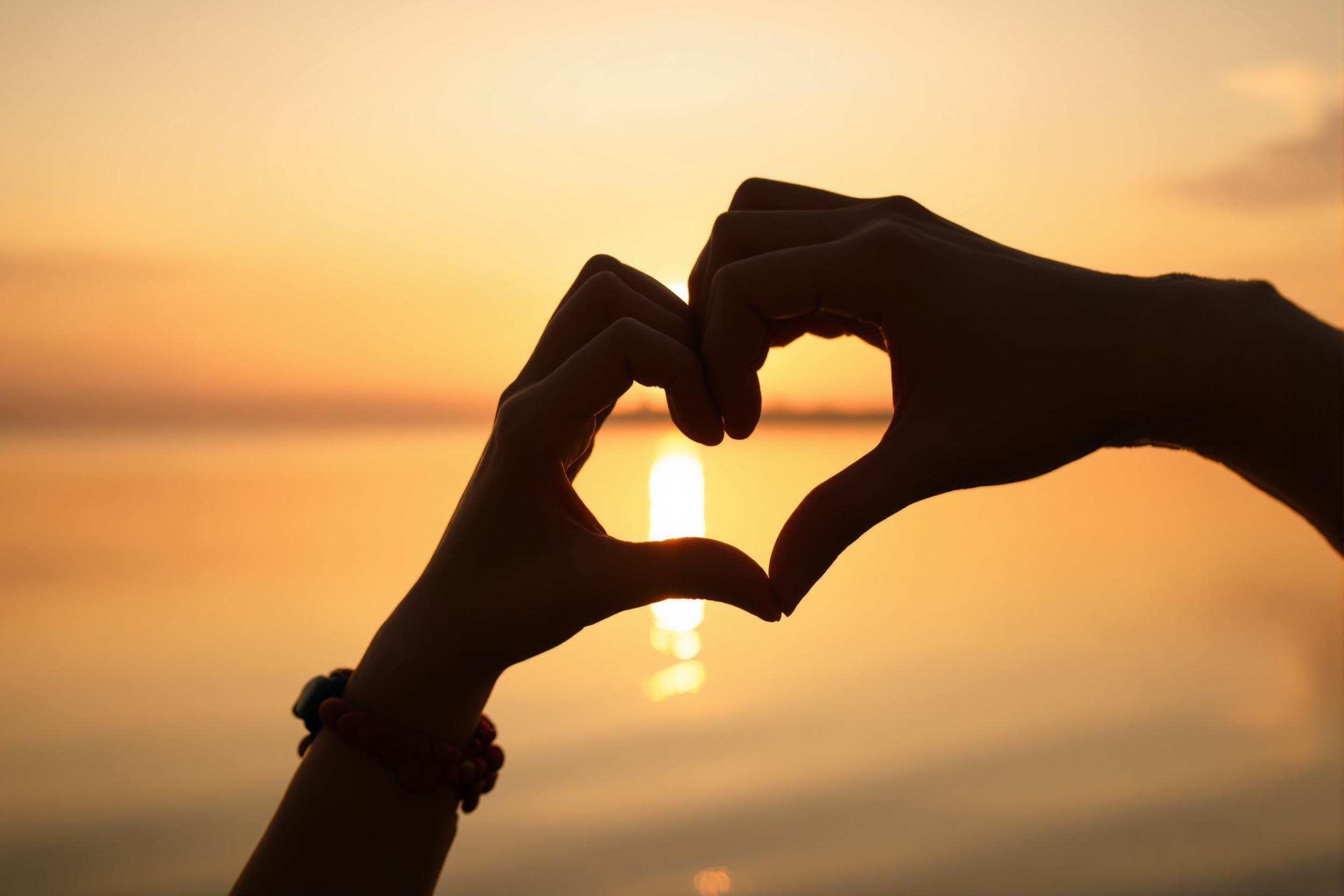 Love in Silhouette at Sunset