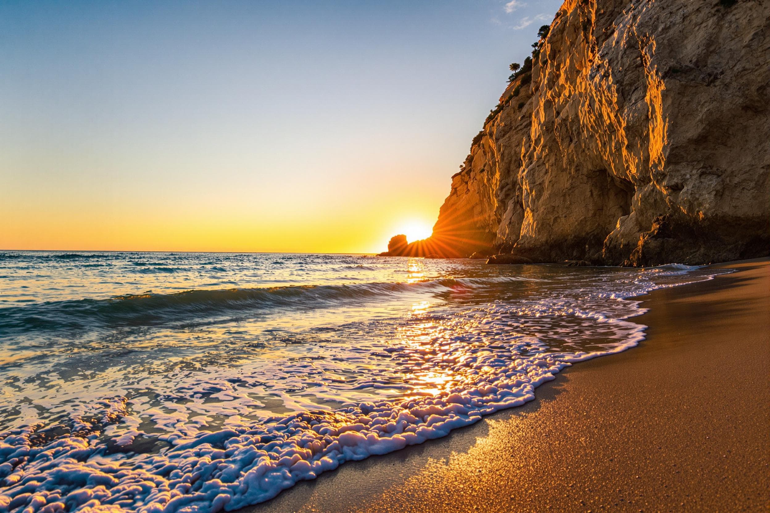 Tranquil Sunset at Serene Beach
