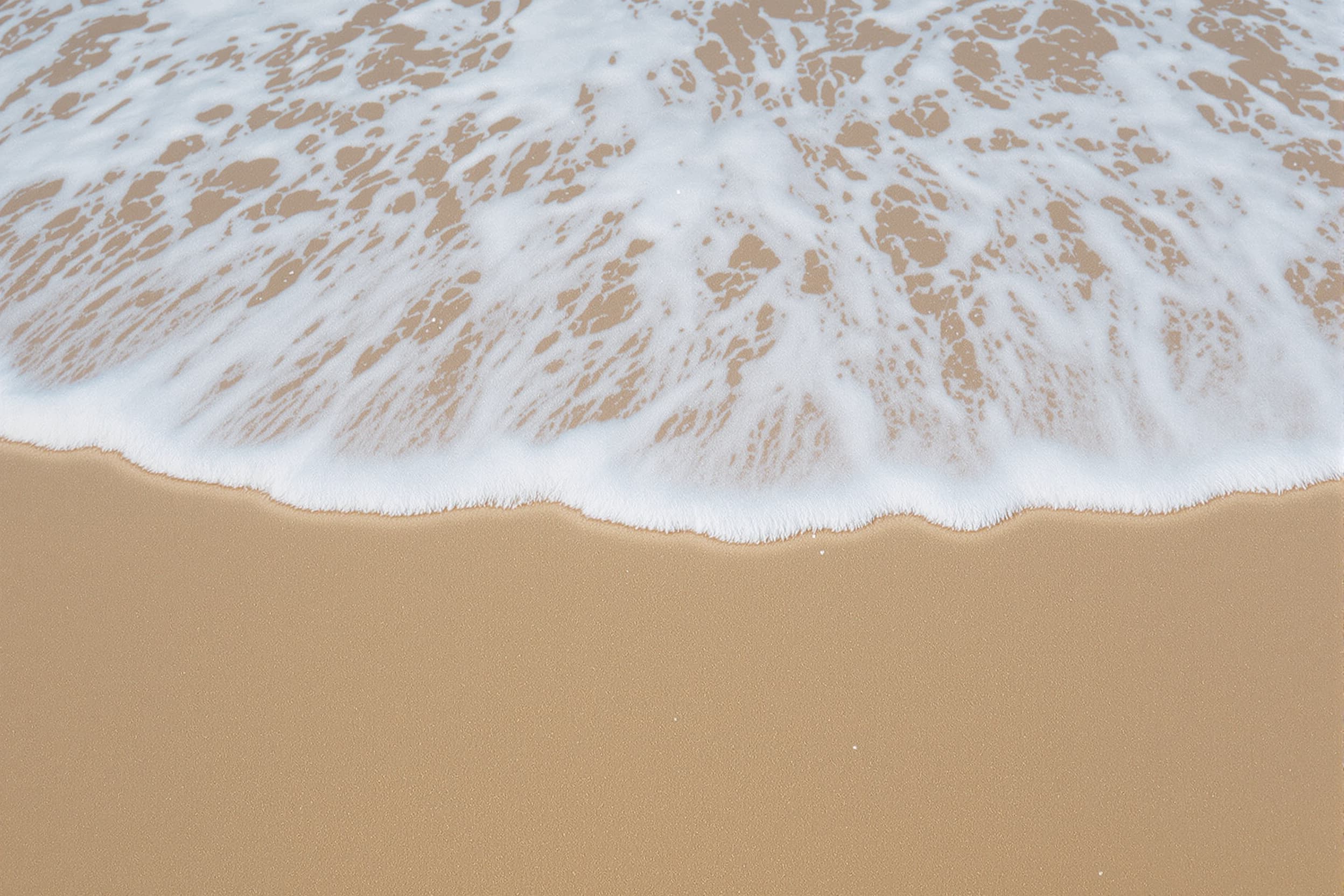 Serene Sandy Beach Waves