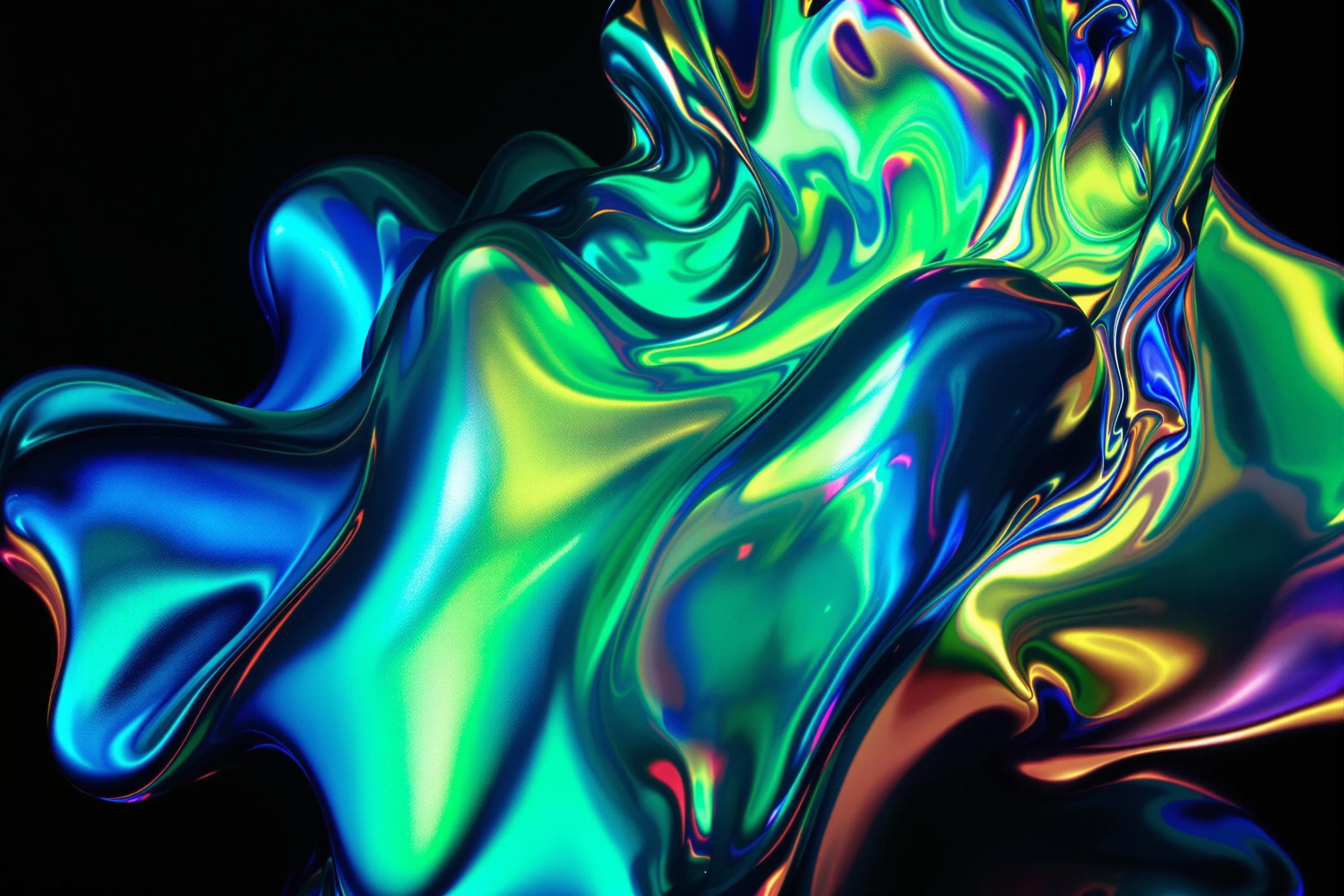Iridescent Fluid Abstractions