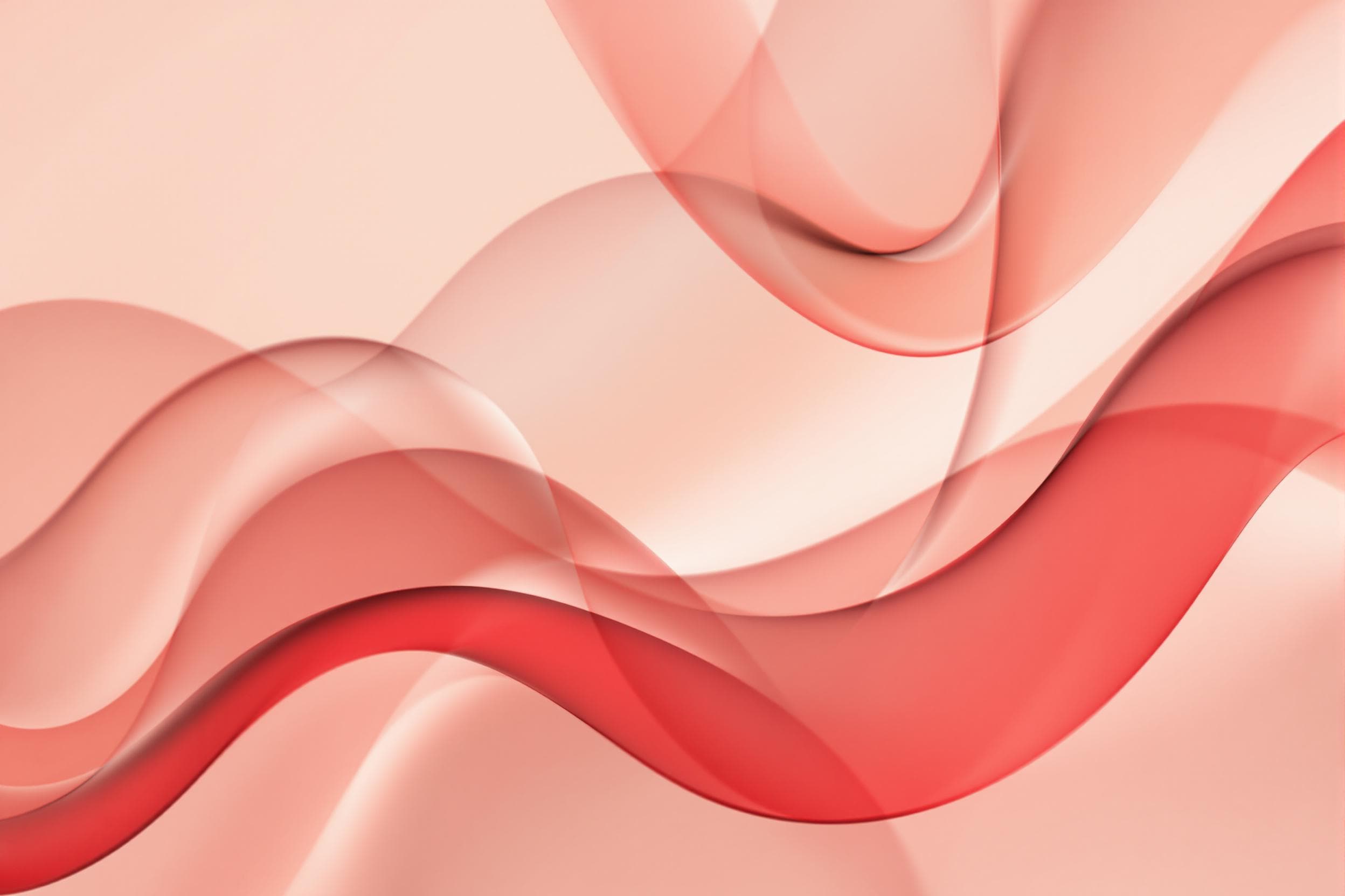 Elegant Translucent Curves in Warm Tones