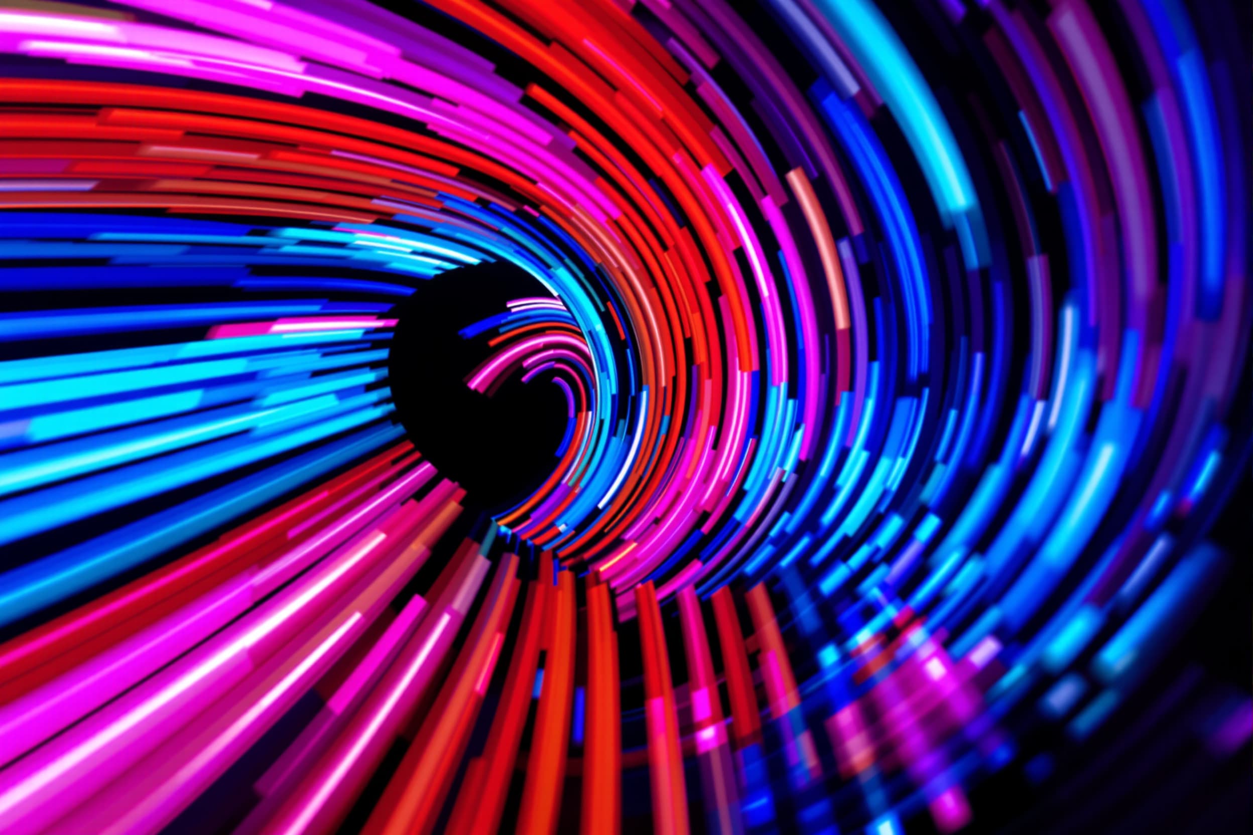 Vibrant Abstract Wave Composition