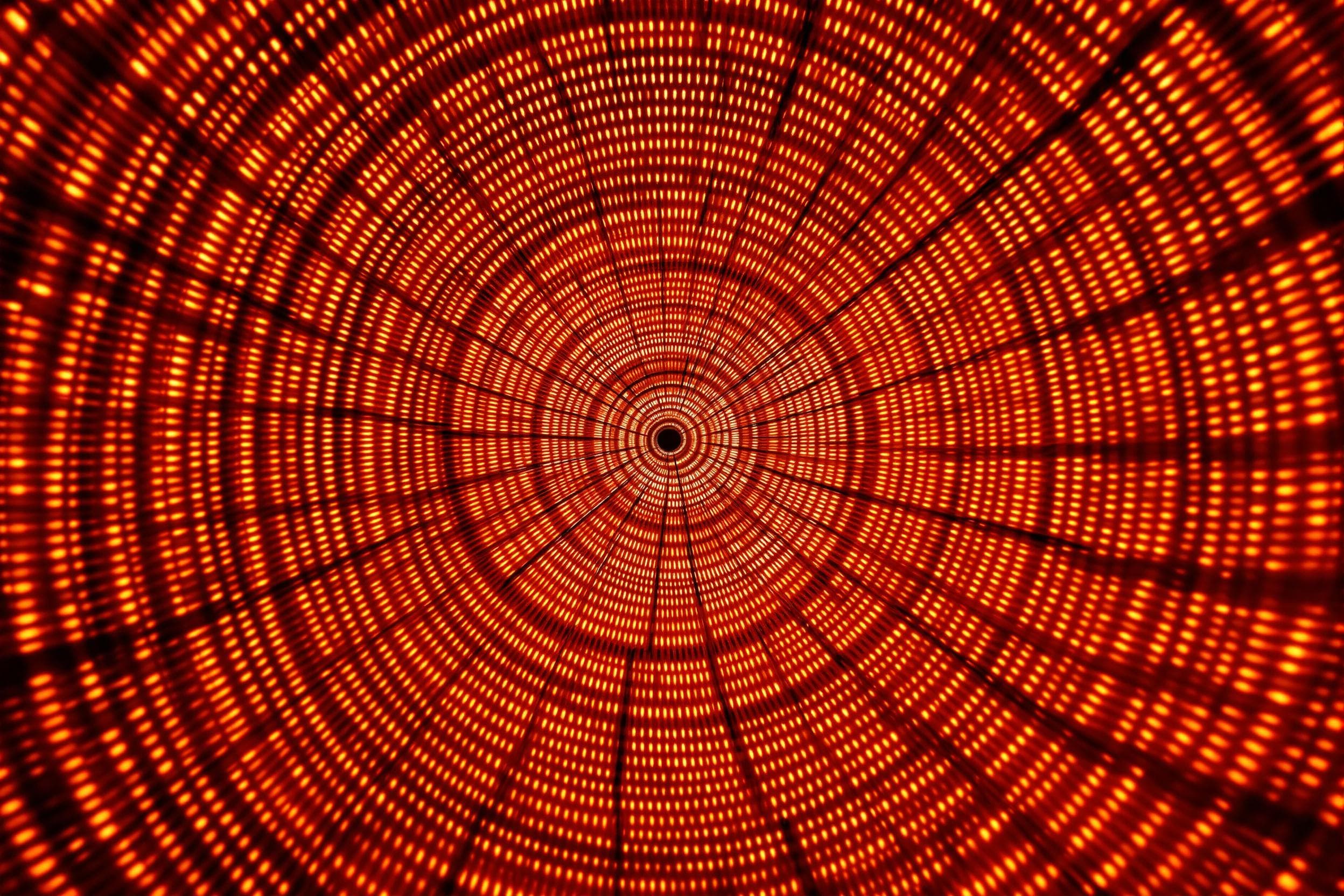 Radiant Woven Basket Abstract
