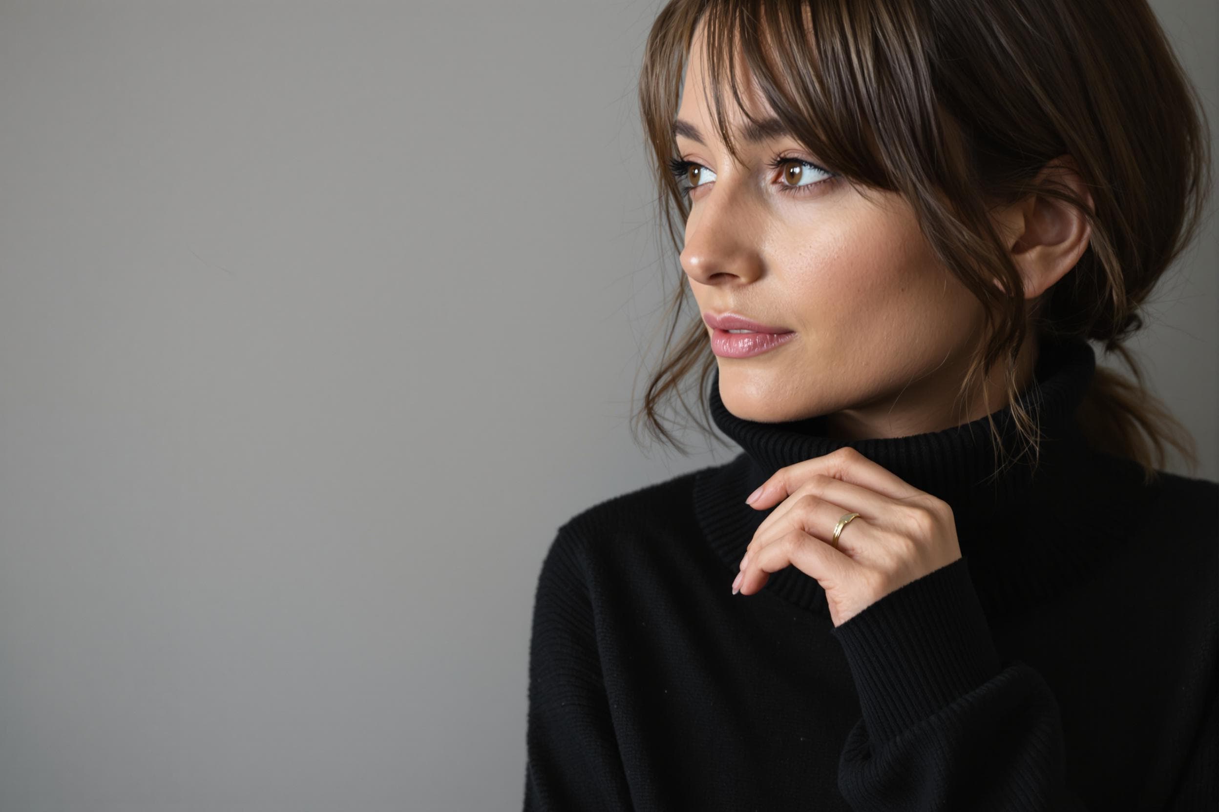 Thoughtful Elegance in Gray