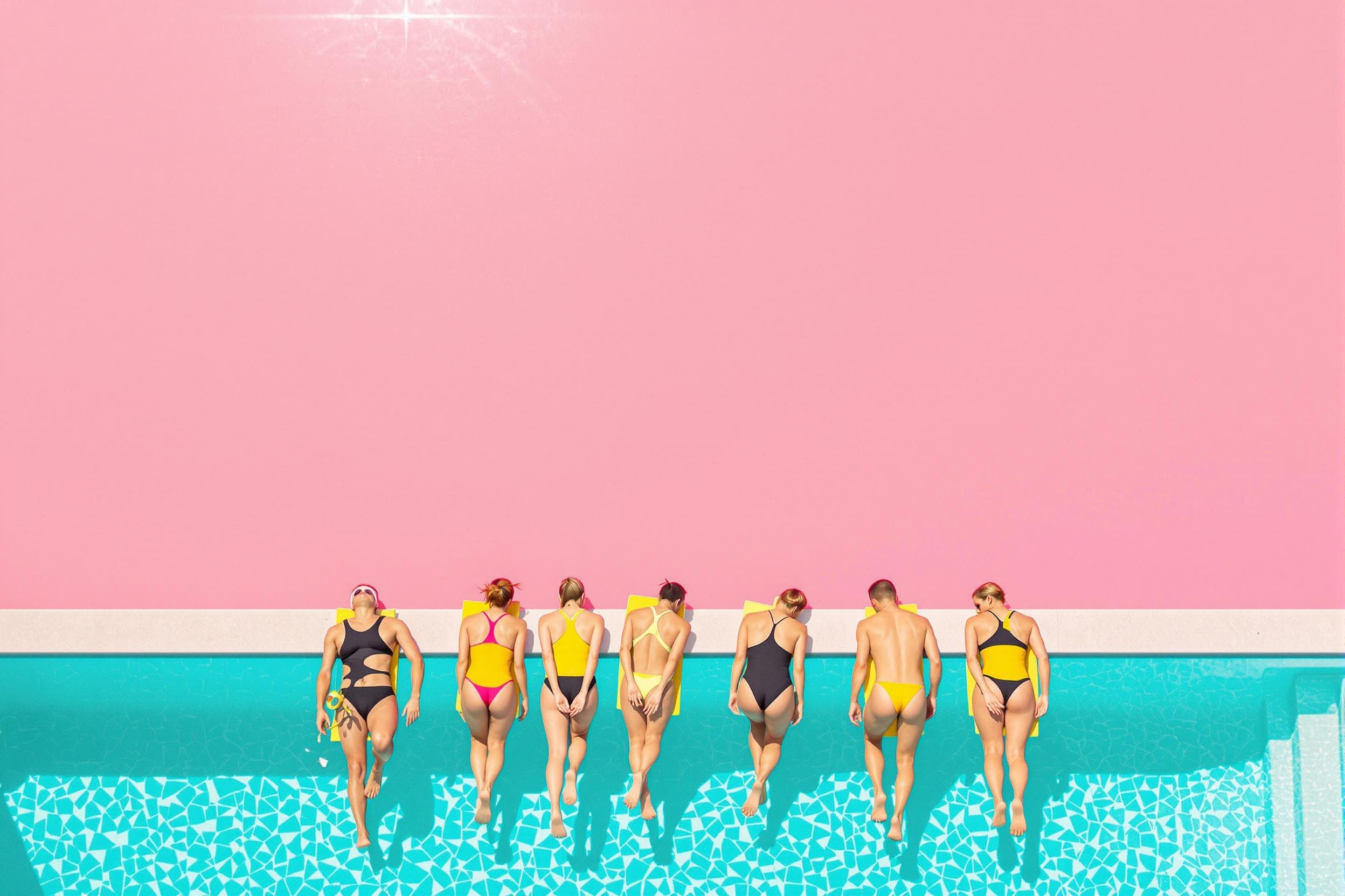 Sunny Poolside Leisure