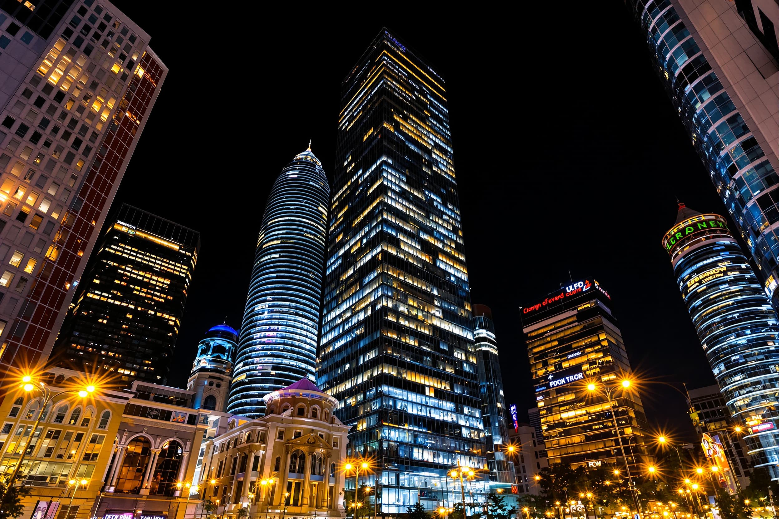 Vibrant Night Cityscape