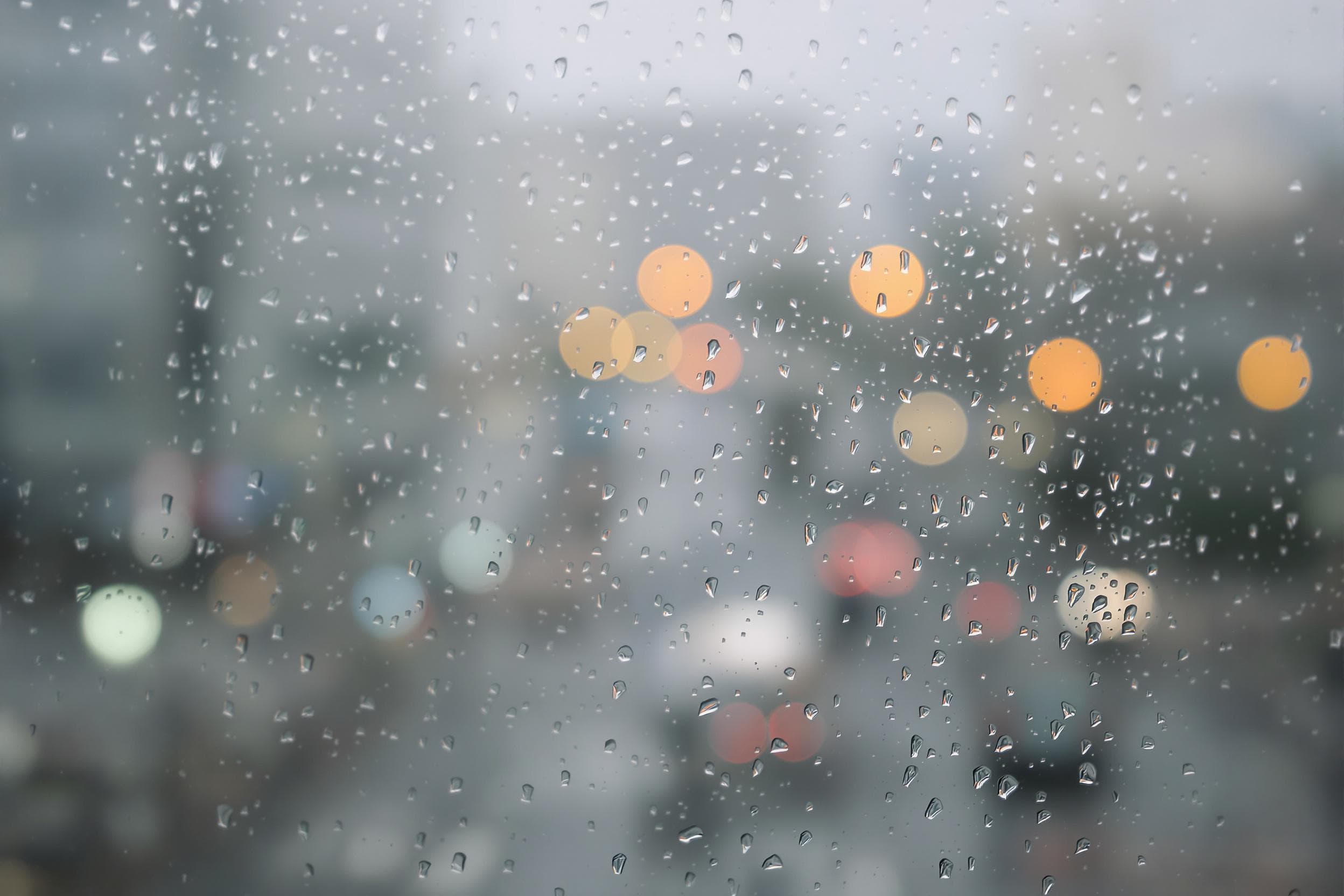 Melancholic Rainy Cityscape