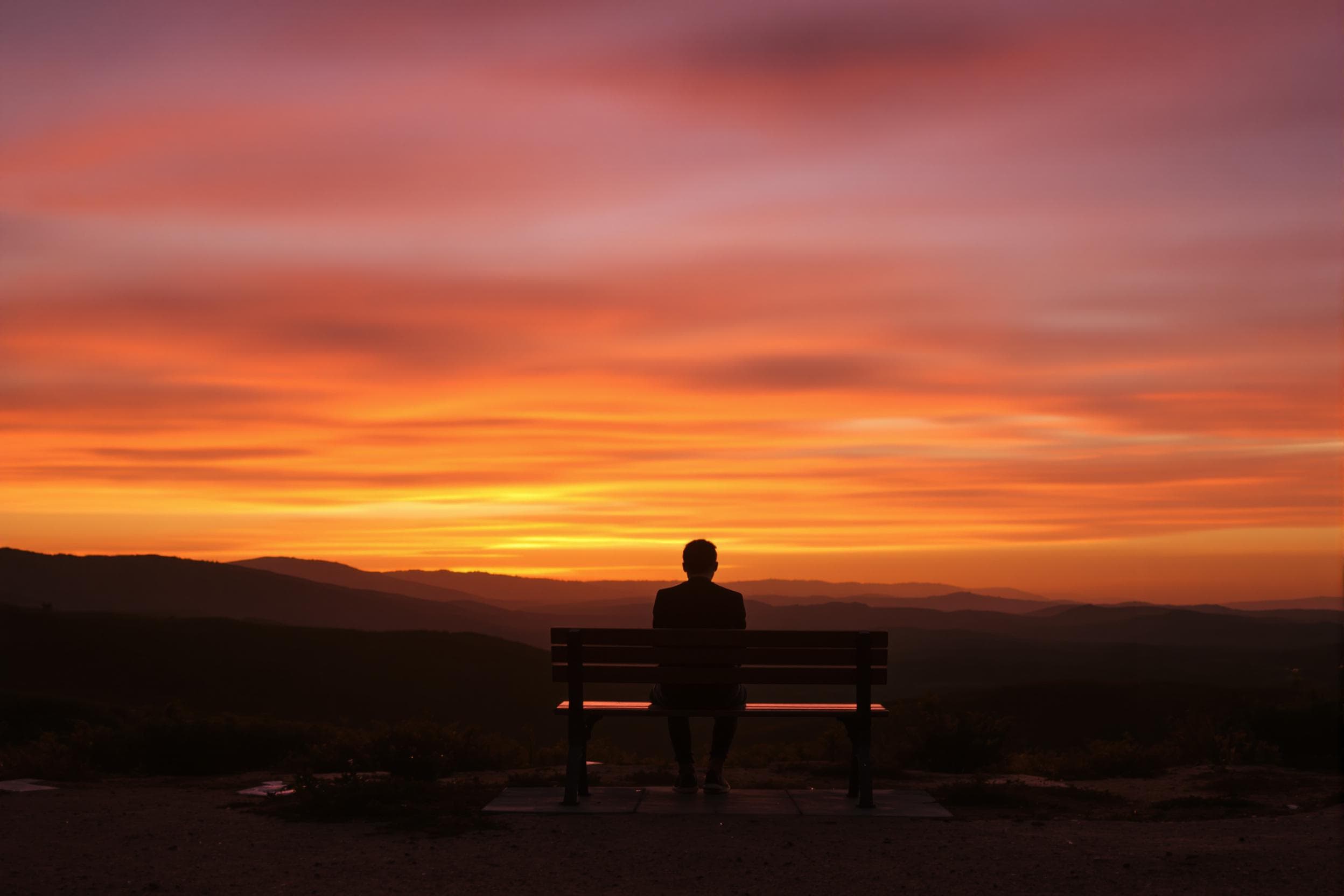 Silhouette Serenity at Sunset