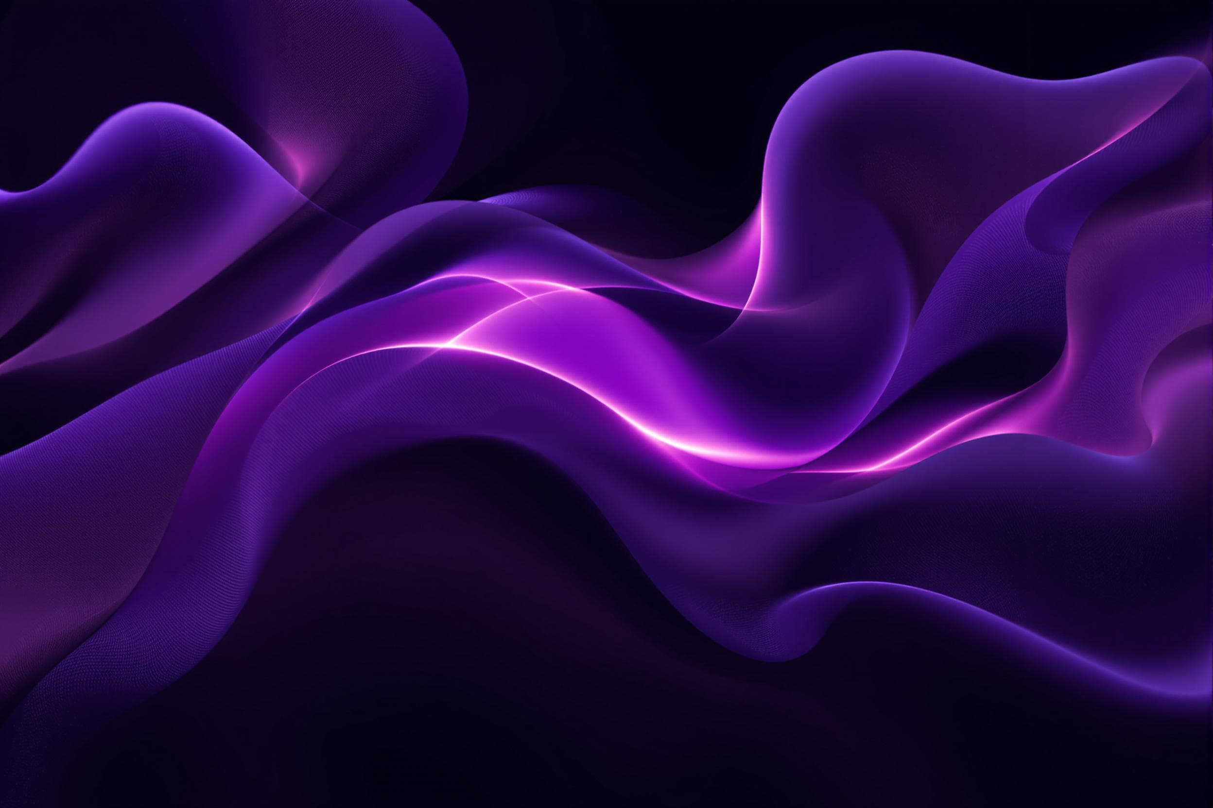 Ethereal Fluid Shapes on Dark Background
