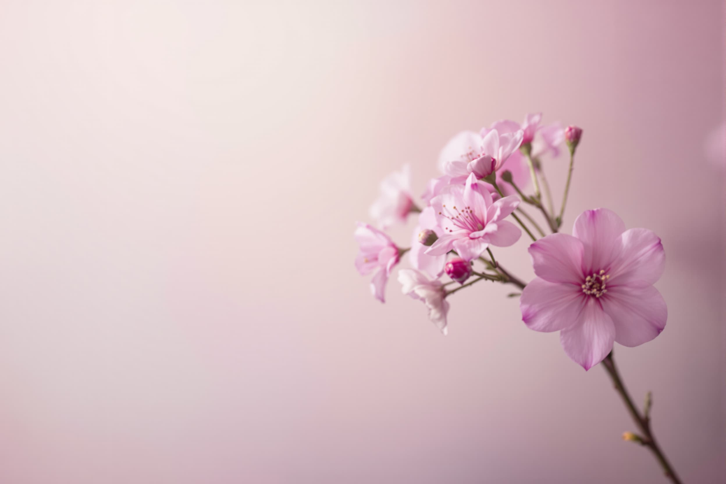 Ethereal Blossoms in Soft Pastels
