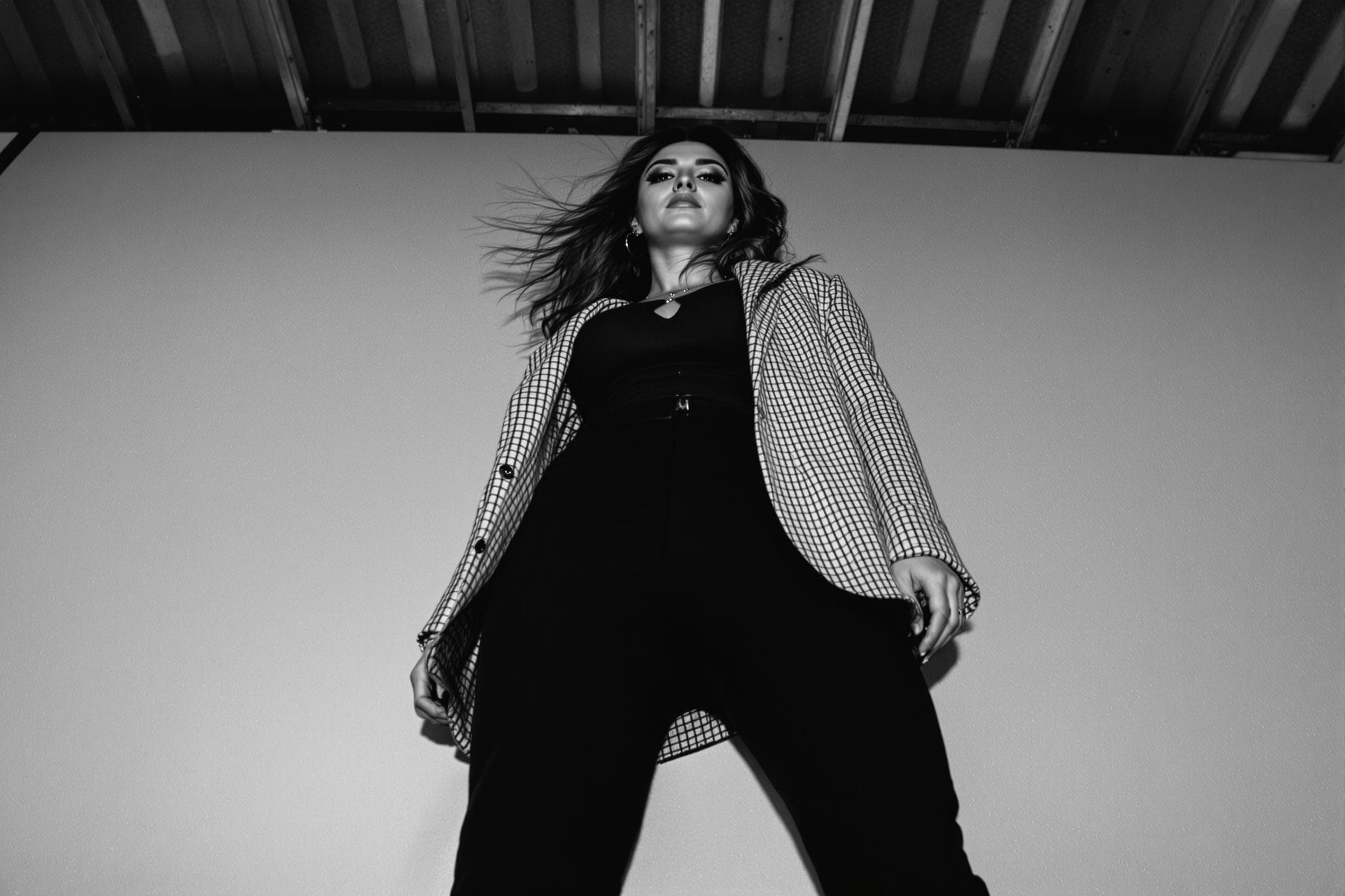 Bold Fashion in Monochrome Elegance