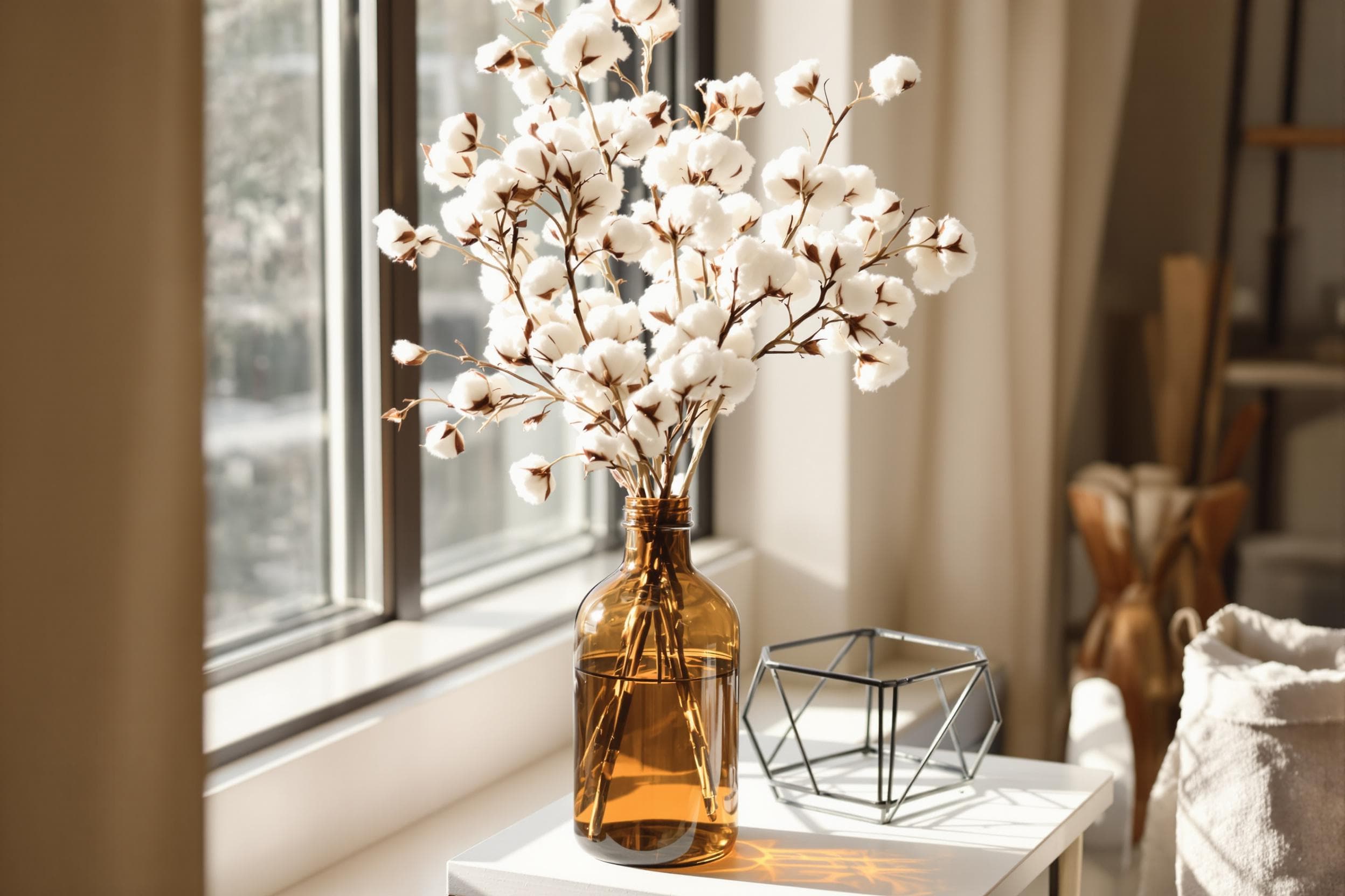 Cozy Cotton Branch Arrangement