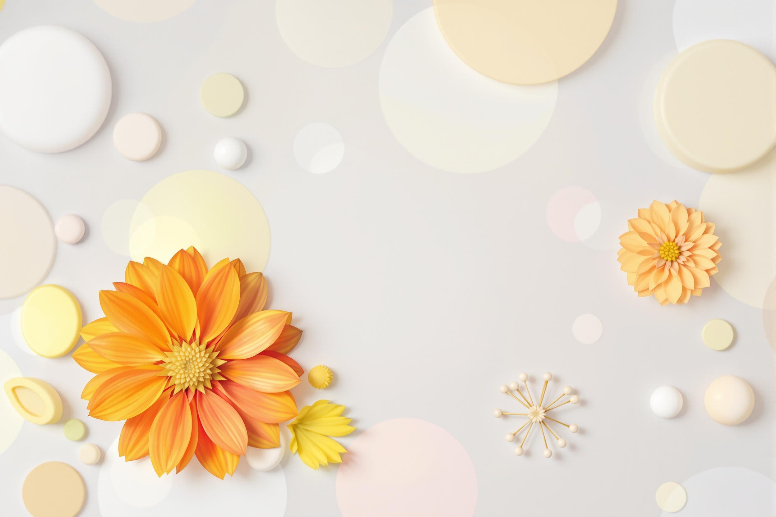 Vibrant Abstract Floral Elegance