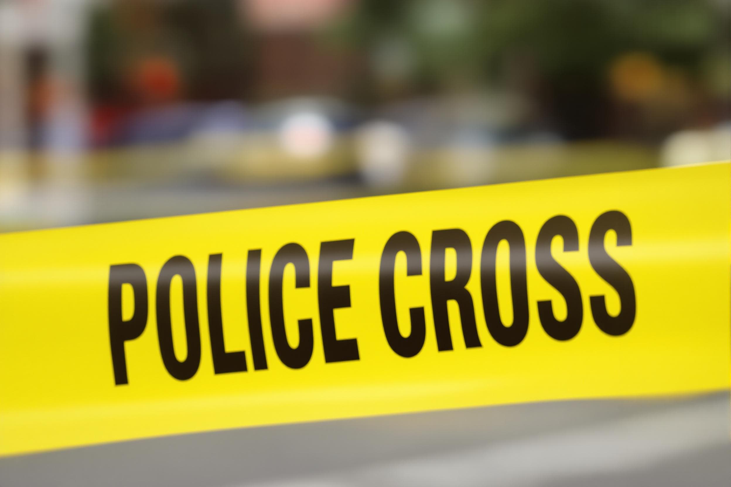 Police Caution Tape Close-Up