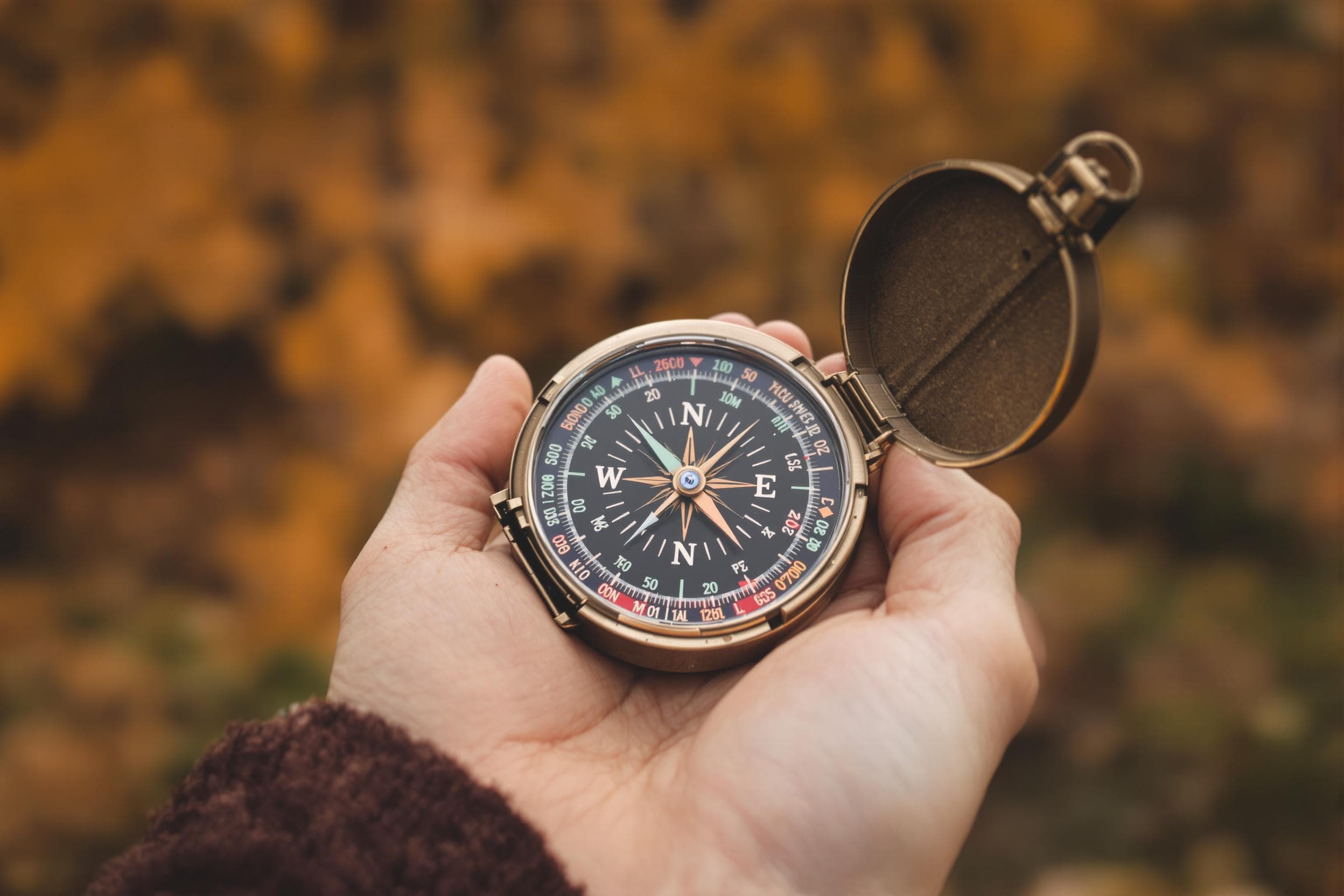 Vintage Compass in Nature