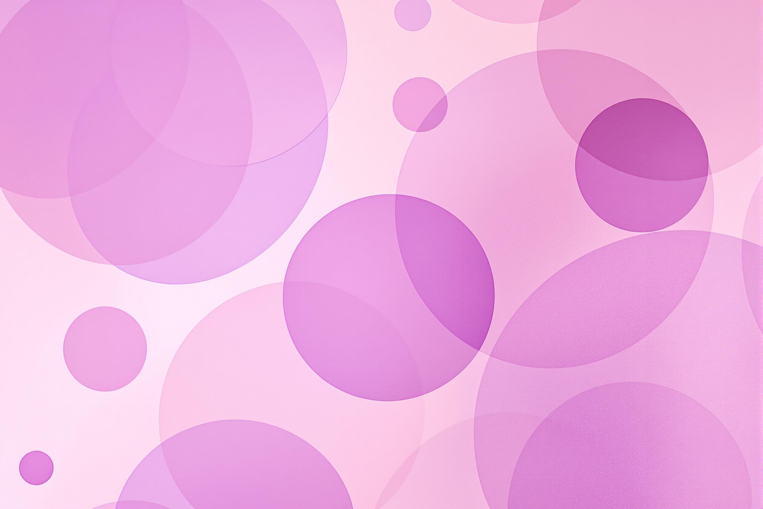 Whimsical Purple and Pink Circles