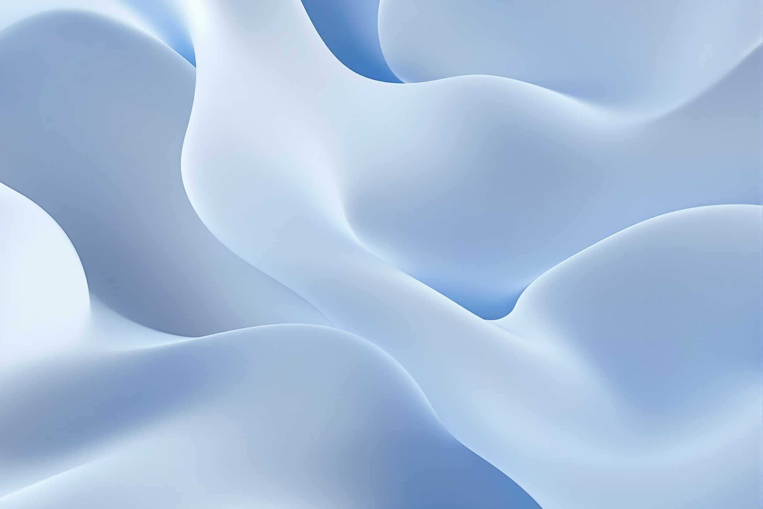 Serene Blue Abstract Flow