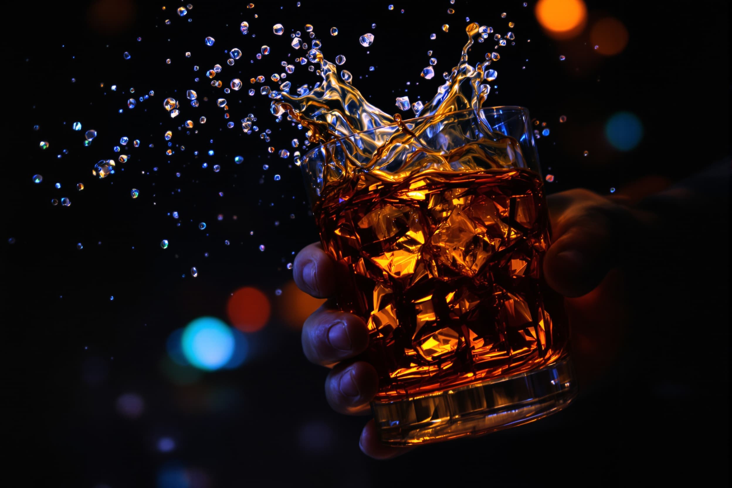 Dynamic Nightlife Cocktail Splash