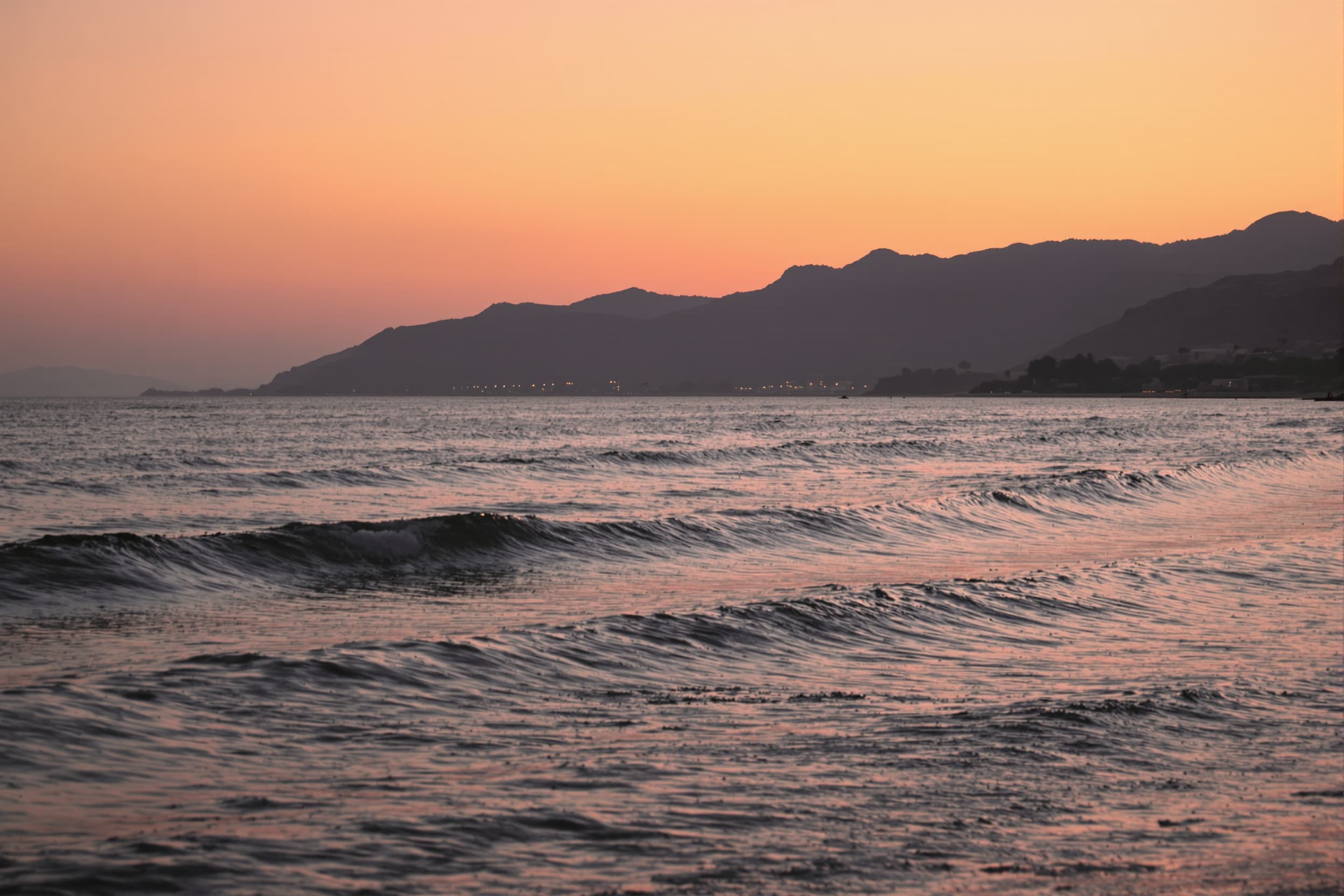 Serene Sunset Over Tranquil Seascape