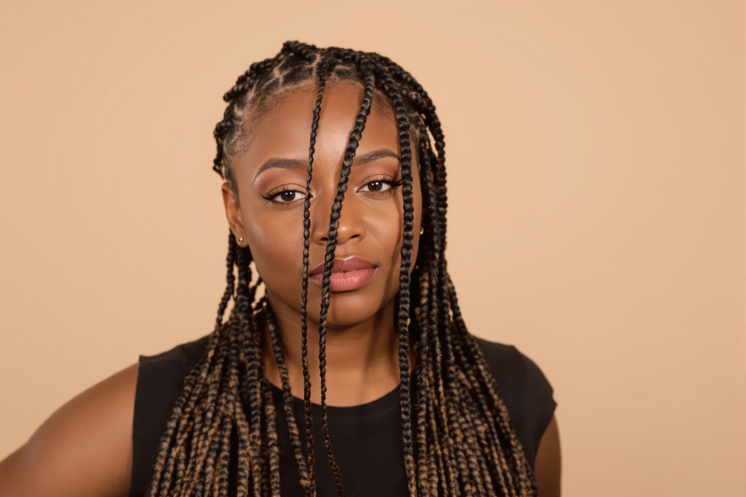 Serene Confident Portrait of Young Woman