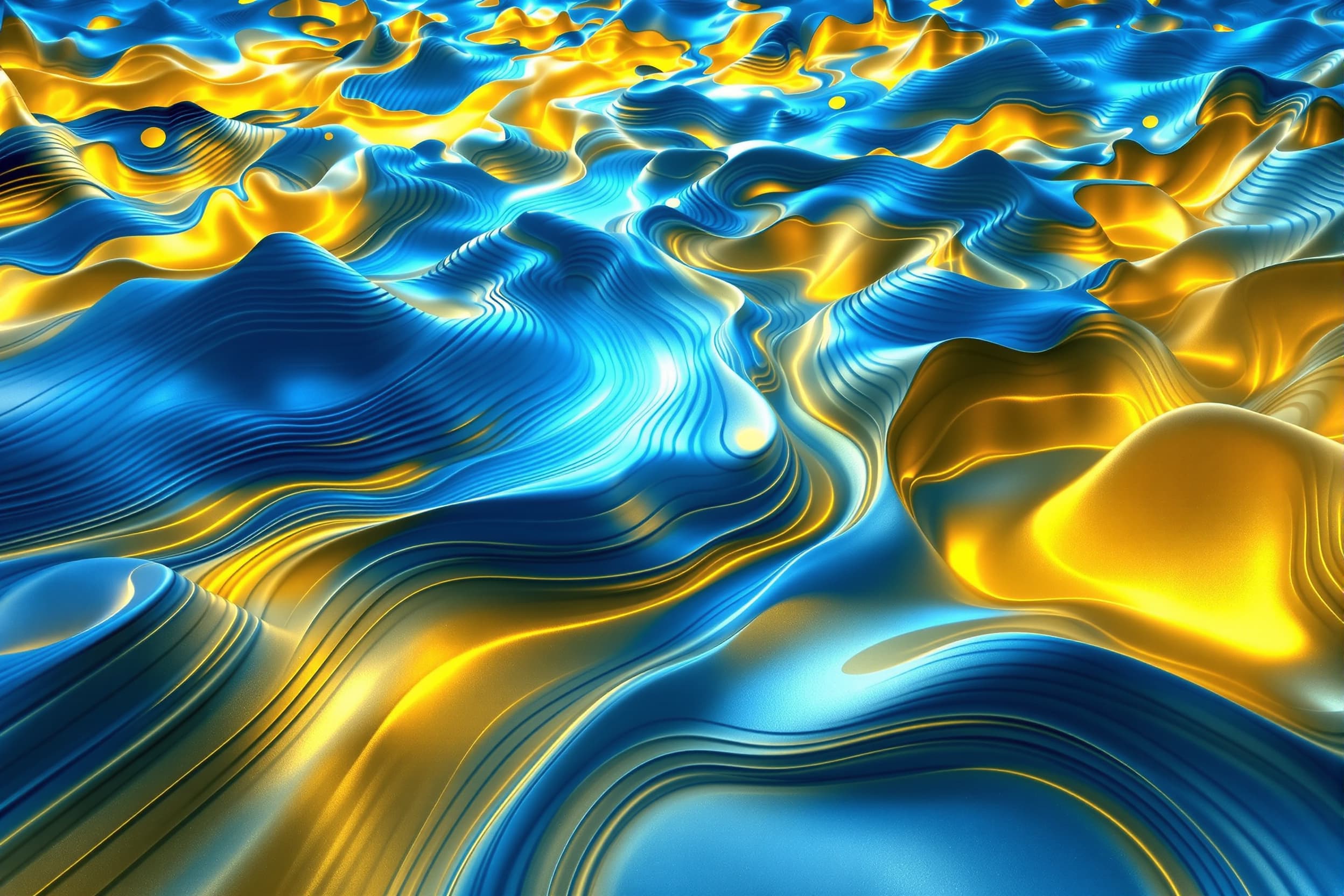 Vibrant Abstract Topography
