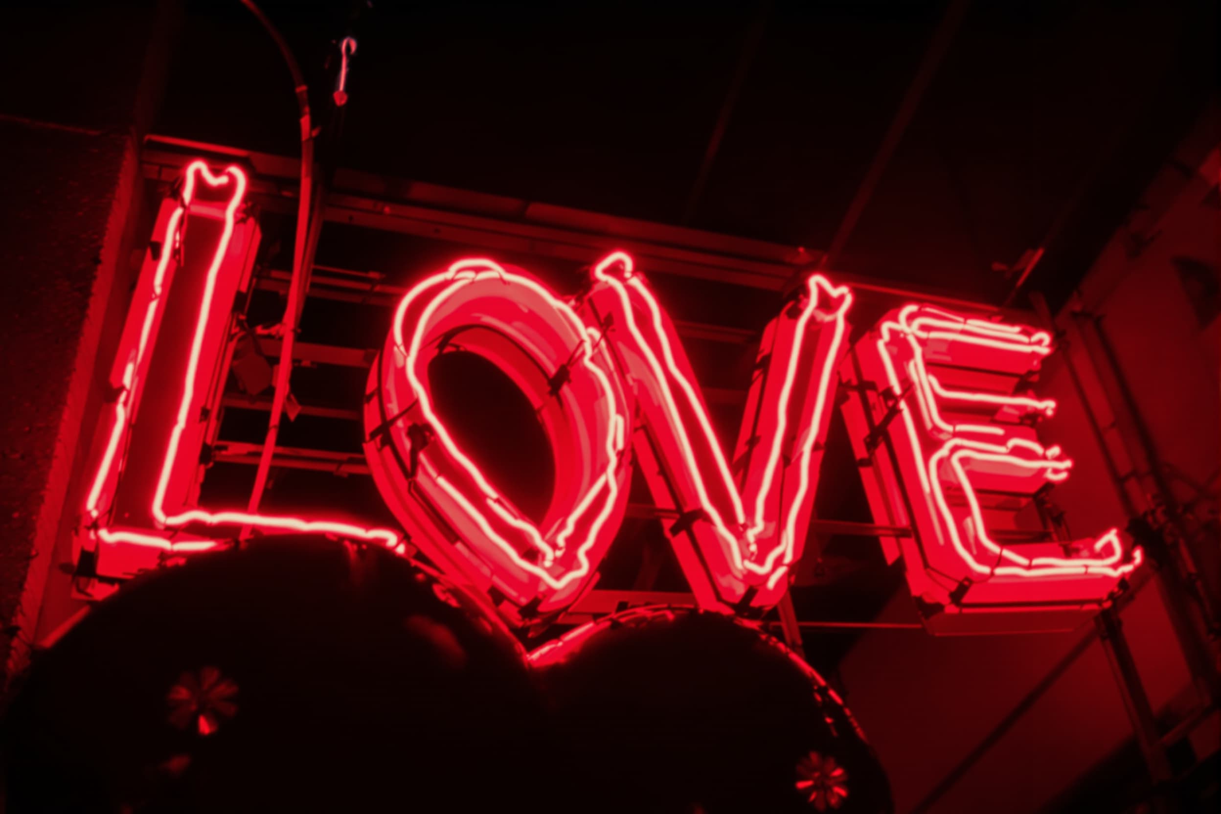 Neon Heart in Urban Nightlife