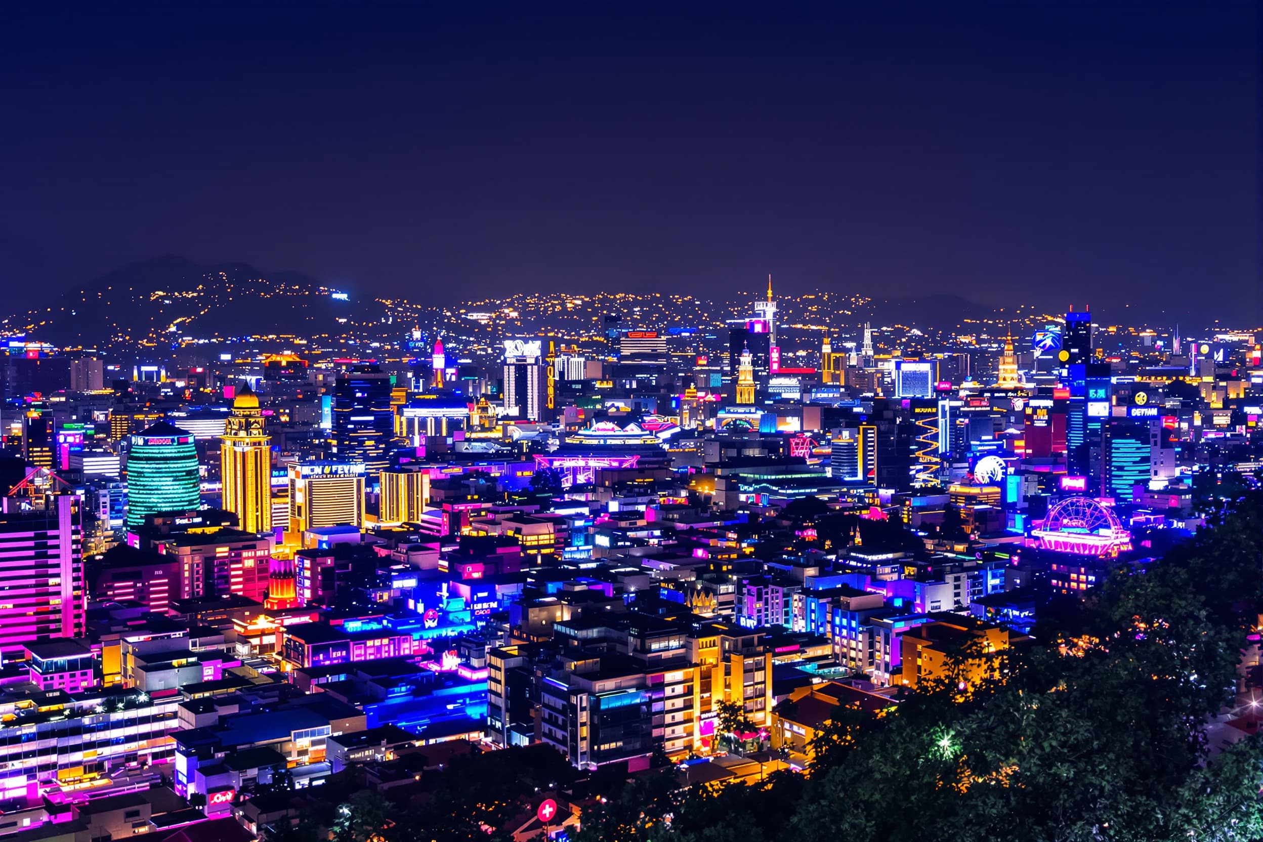 Vibrant Night Cityscape