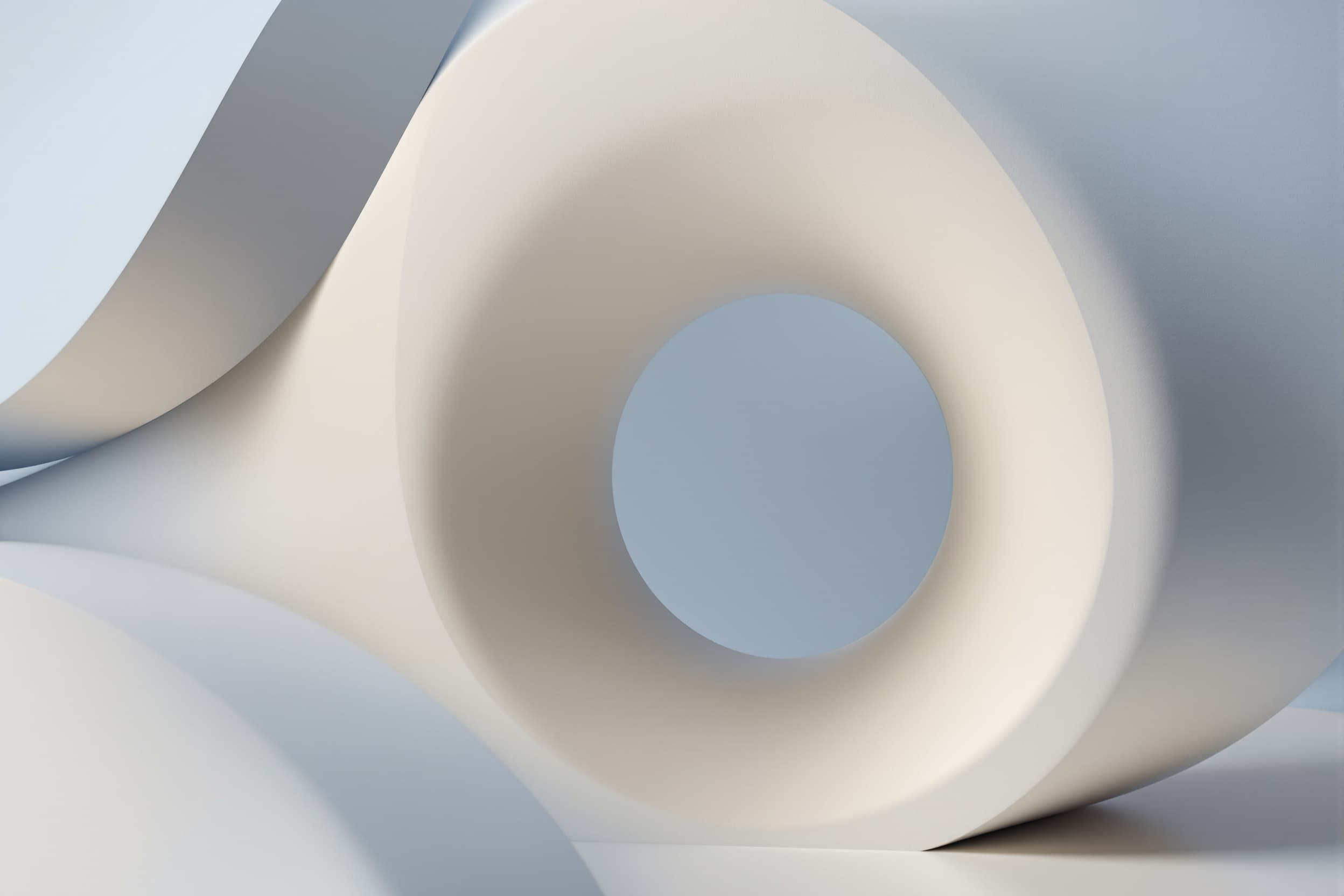 Elegant Abstract Cylinder with Soft Gradients
