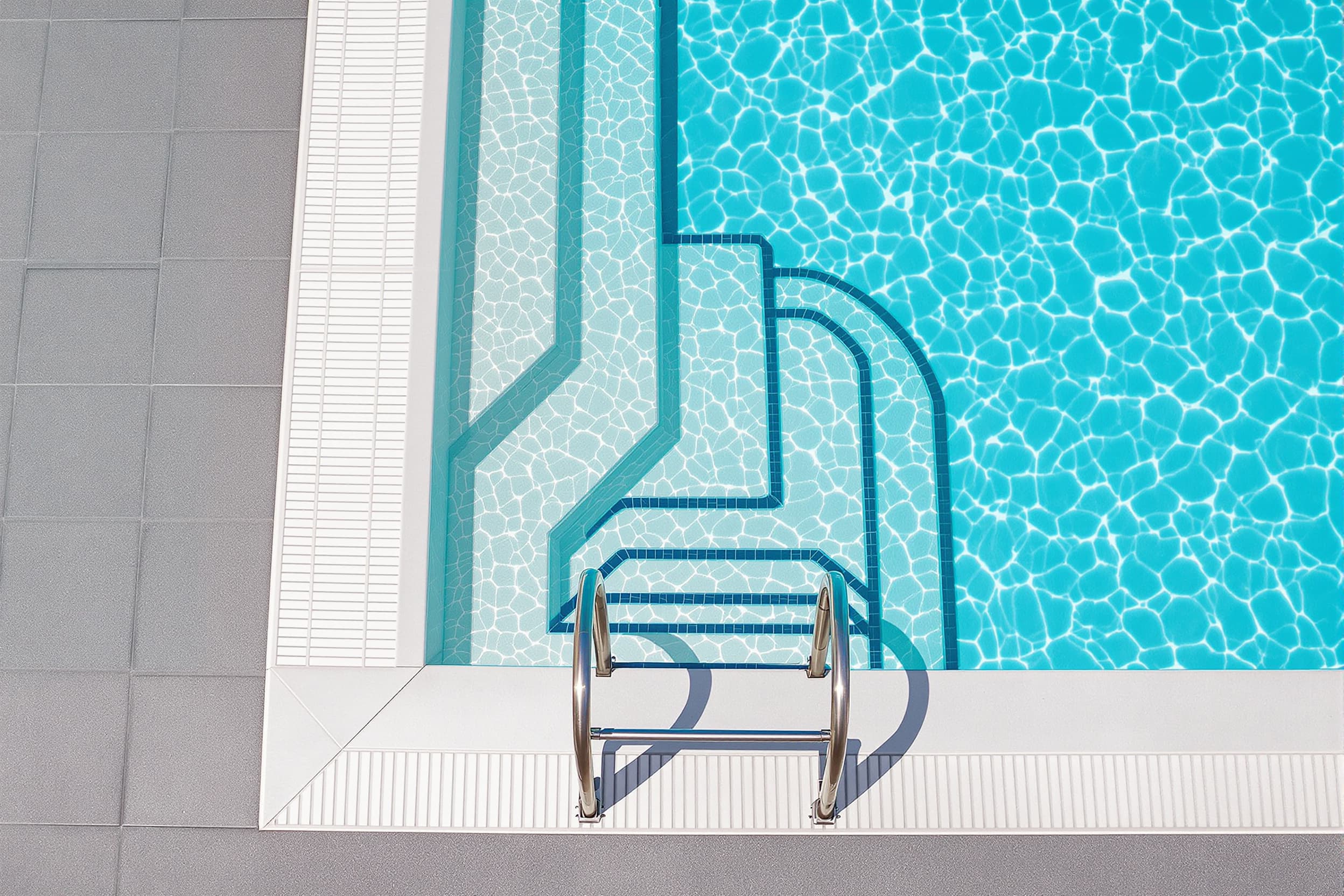 Aerial View of Tranquil Swimming Pool