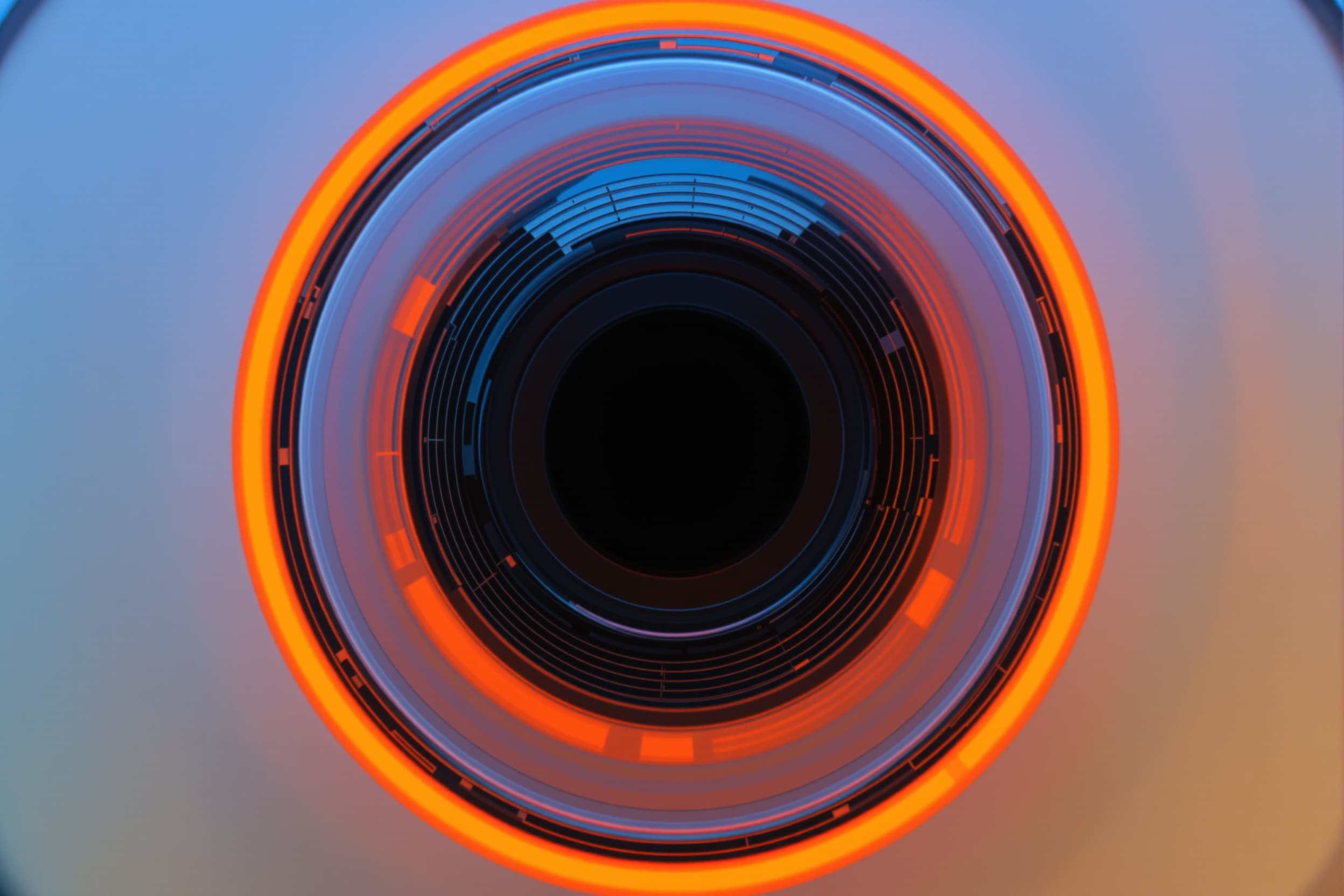 Futuristic Geometric Light Display