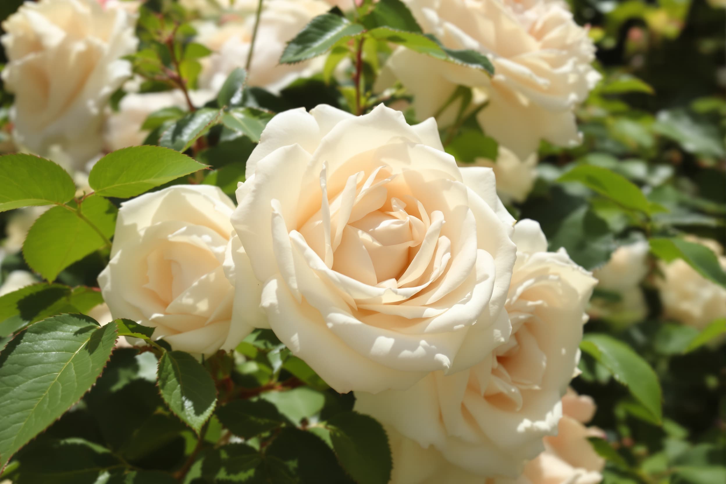 Dreamy Creamy Roses in Soft Pastel