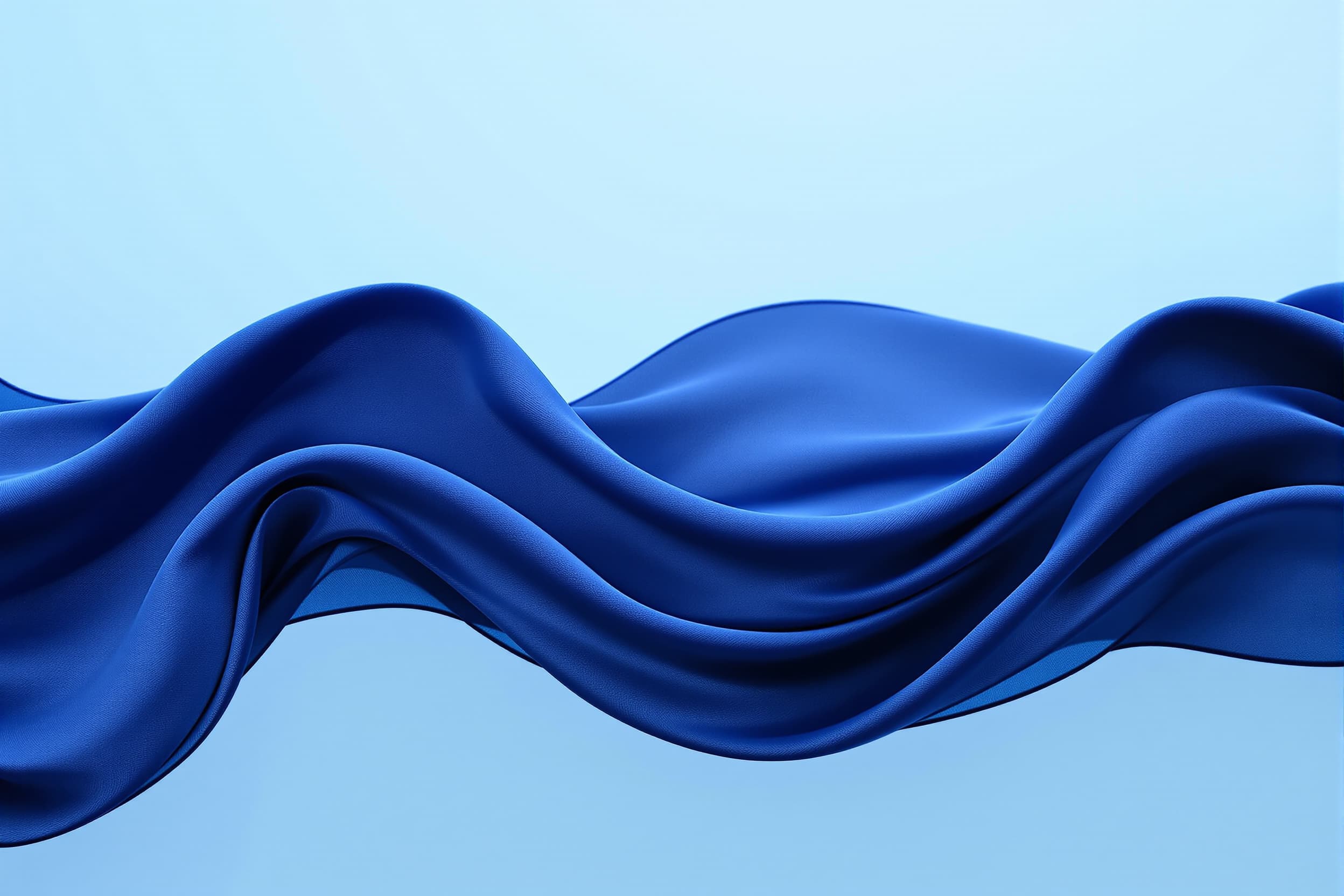 Tranquil Blue Fabric Flow