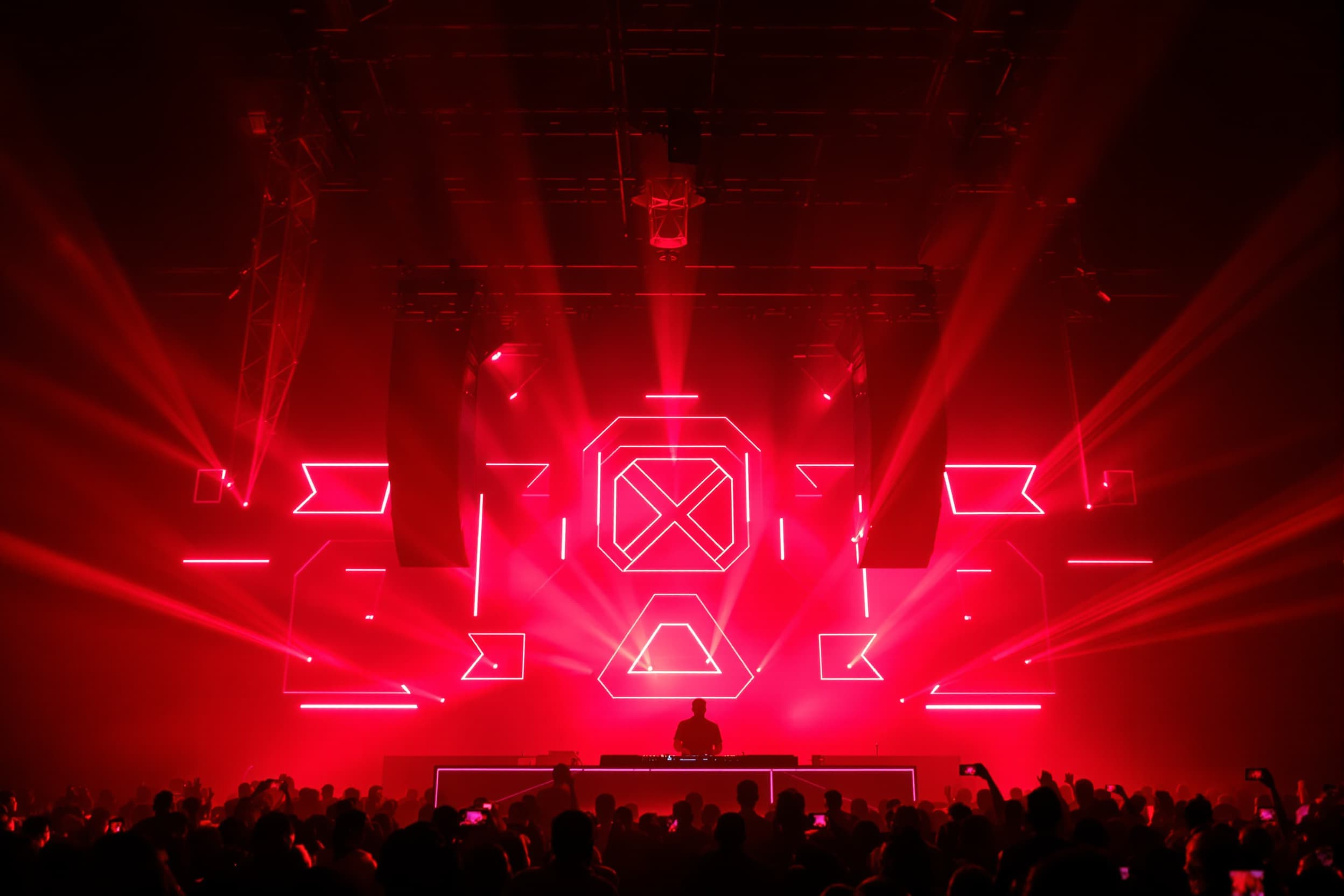 Vibrant DJ Performance at Night