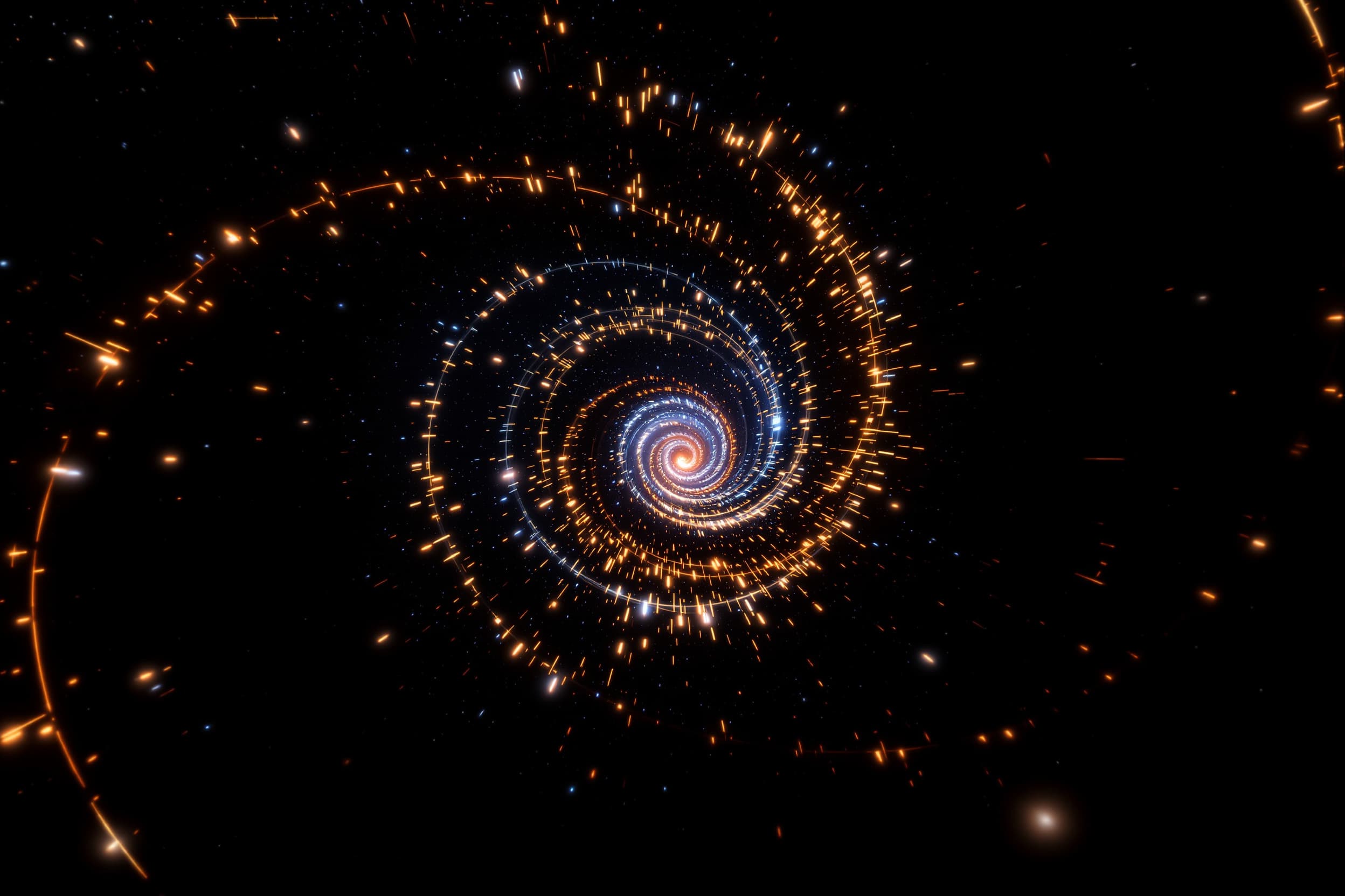 Vibrant Spiral Galaxy Dance
